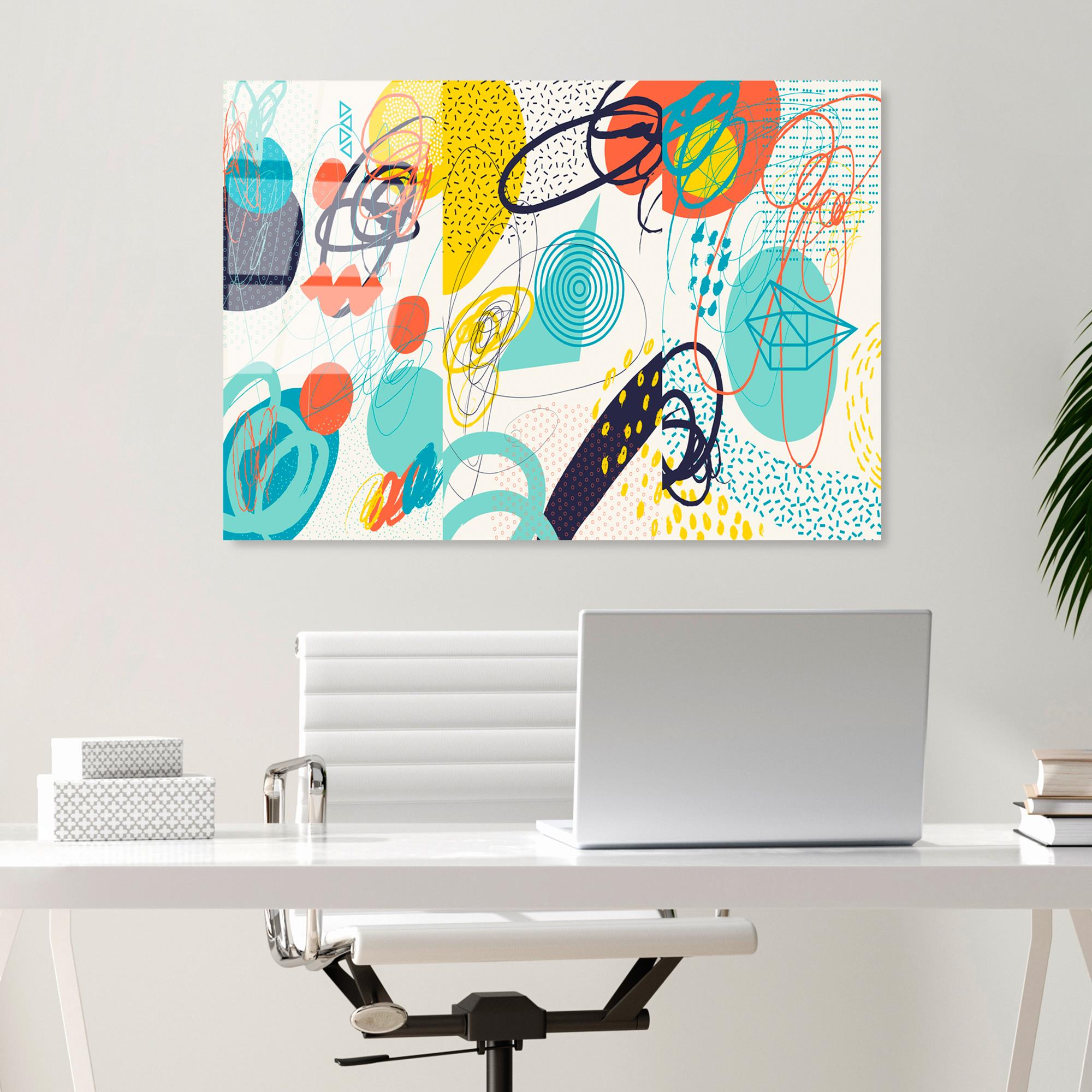 UV-753 Baskılı Cam Dikdörtgen Duvar Tablosu | ByLamp