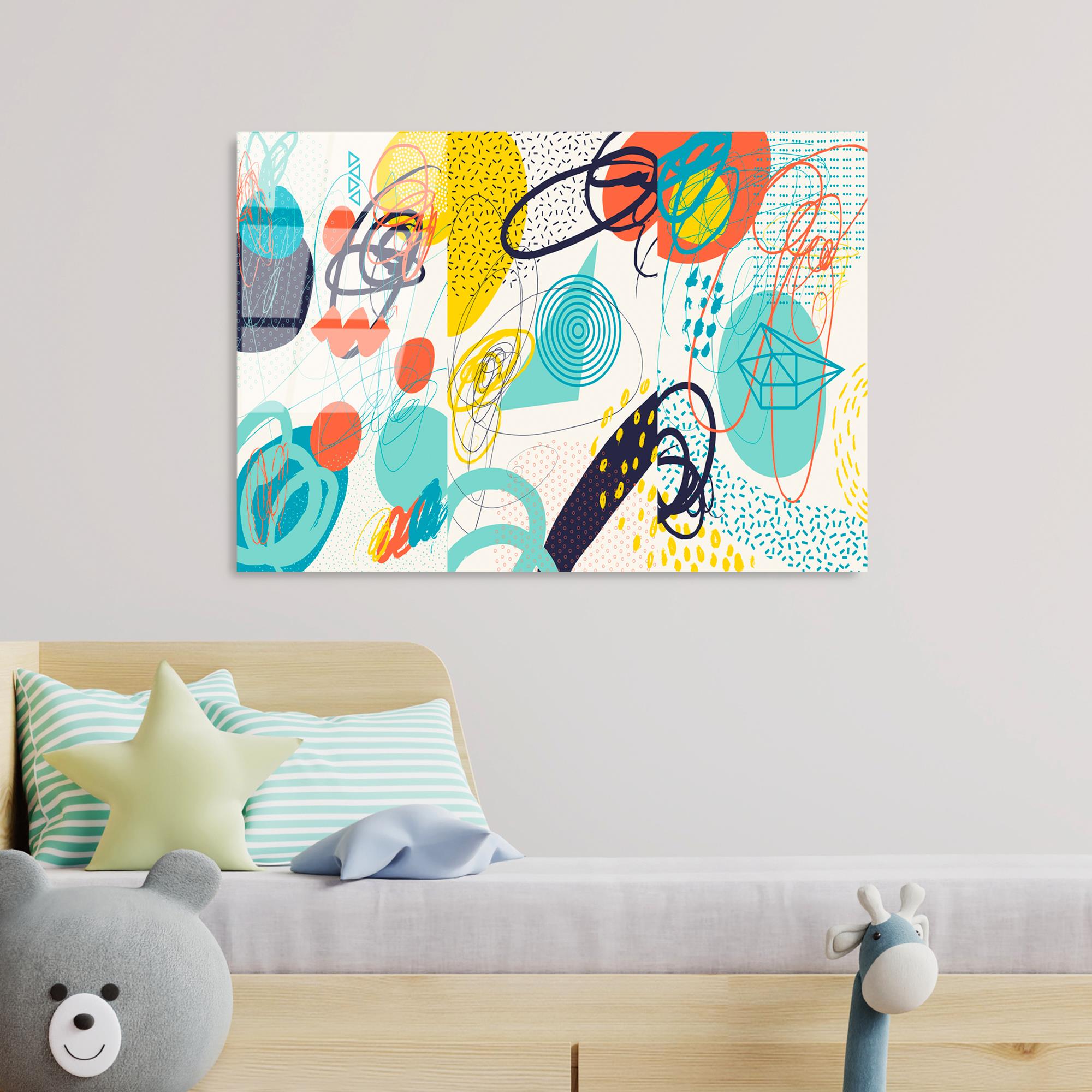 UV-753 Baskılı Cam Dikdörtgen Duvar Tablosu | ByLamp