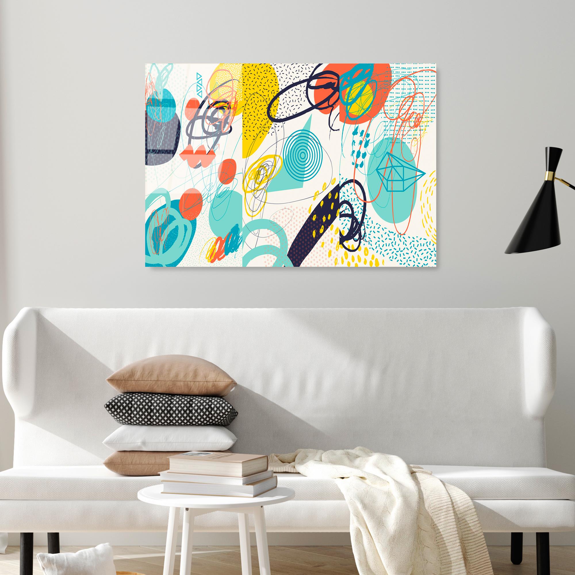 UV-753 Baskılı Cam Dikdörtgen Duvar Tablosu | ByLamp