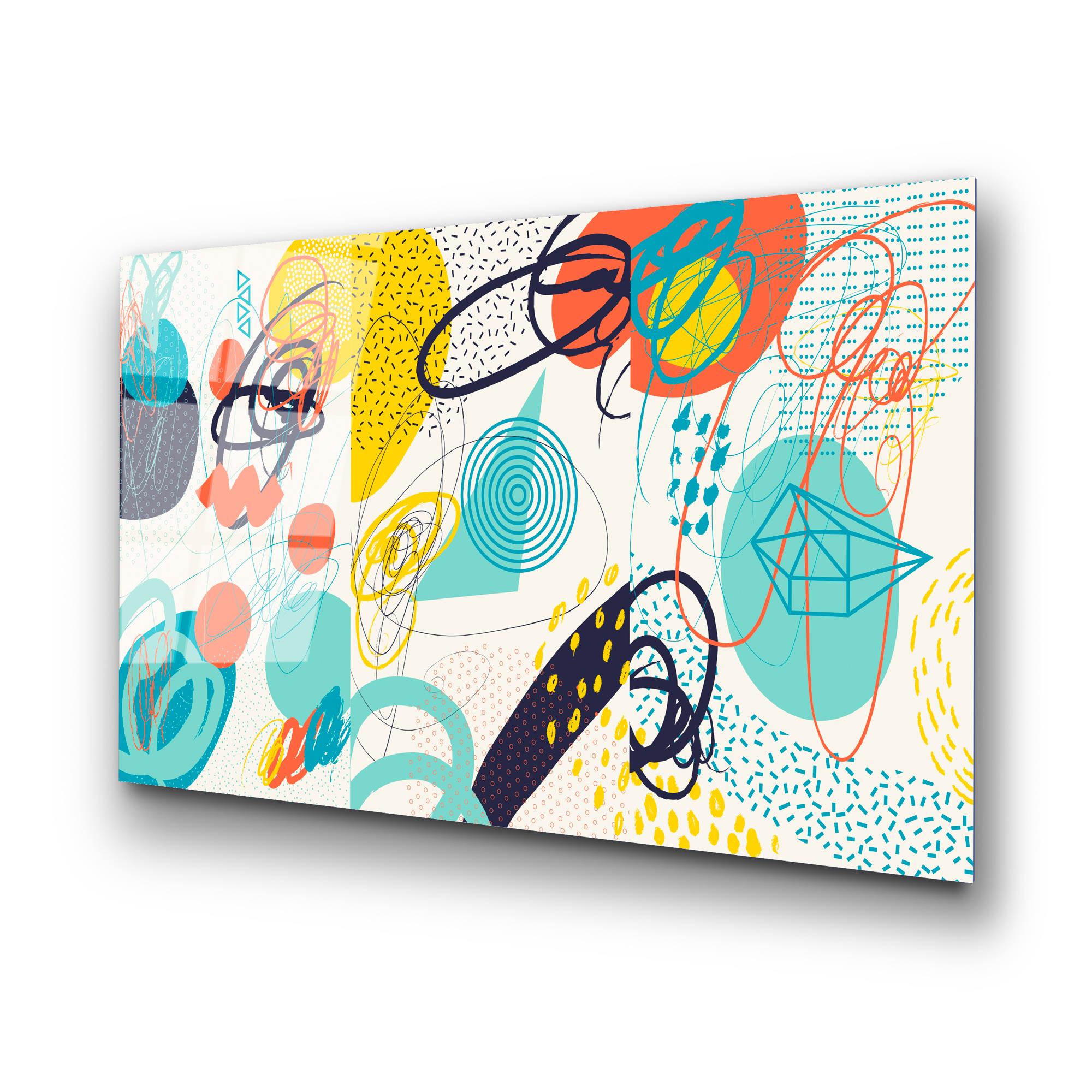 UV-753 Baskılı Cam Dikdörtgen Duvar Tablosu | ByLamp