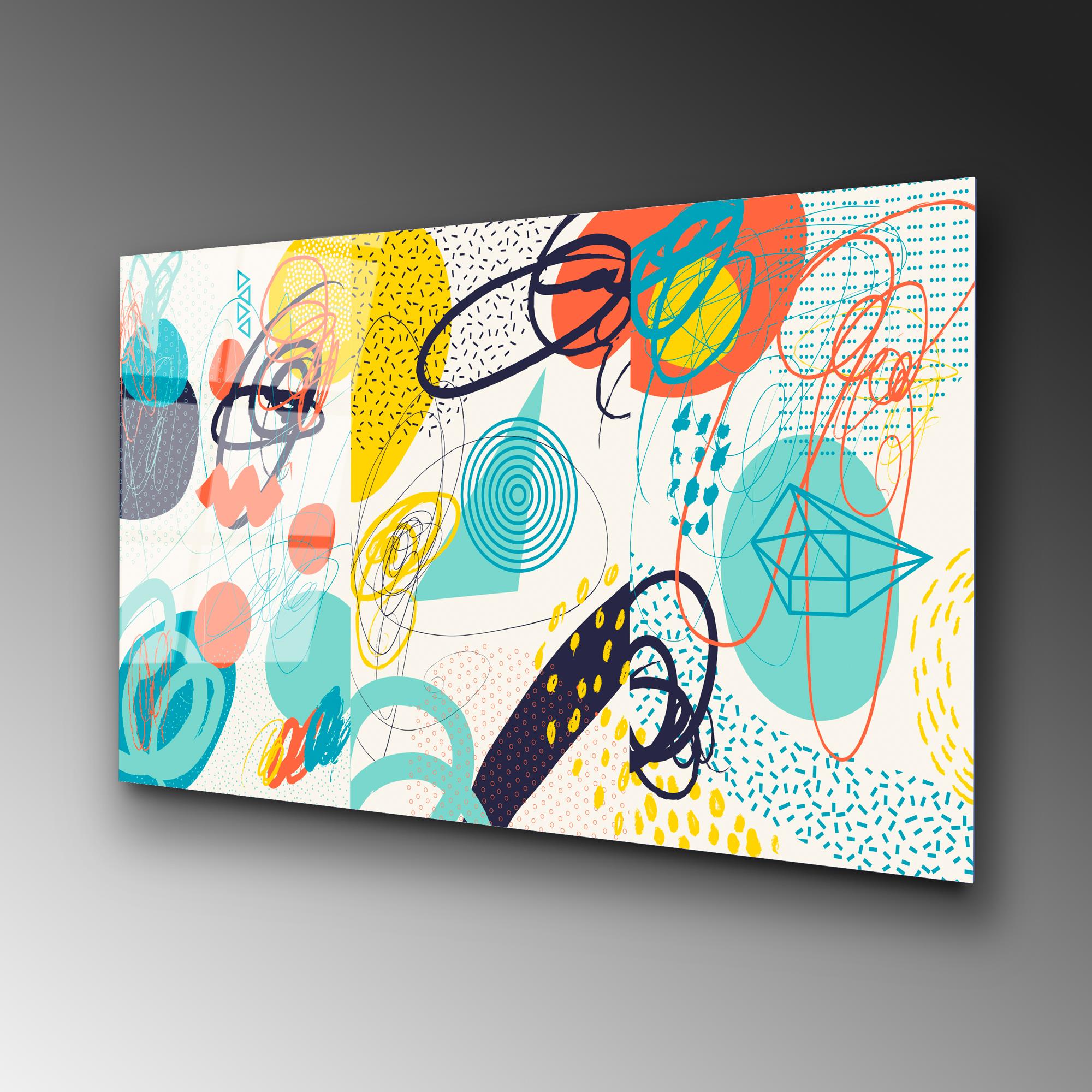 UV-753 Baskılı Cam Dikdörtgen Duvar Tablosu | ByLamp