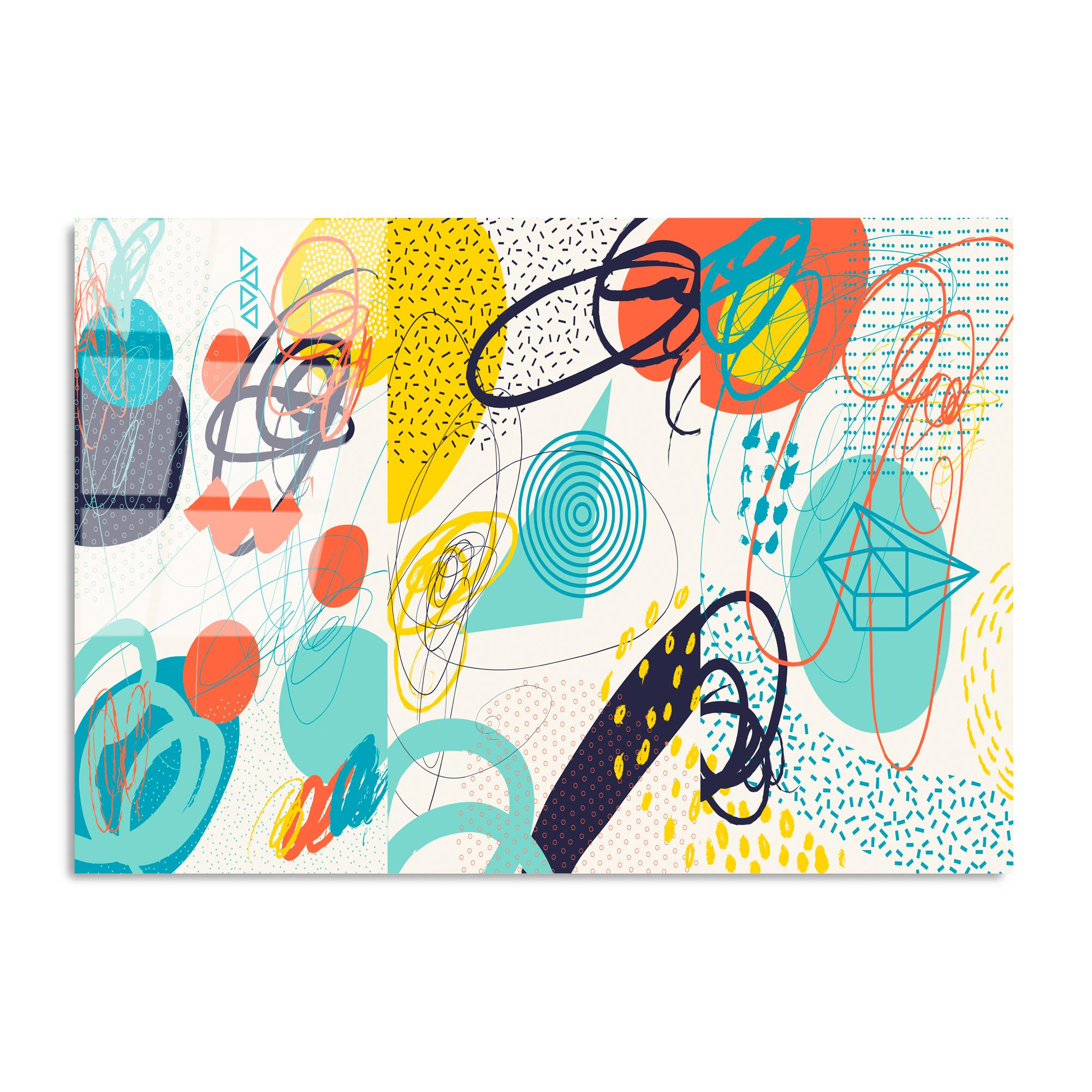 UV-753 Baskılı Cam Dikdörtgen Duvar Tablosu | ByLamp