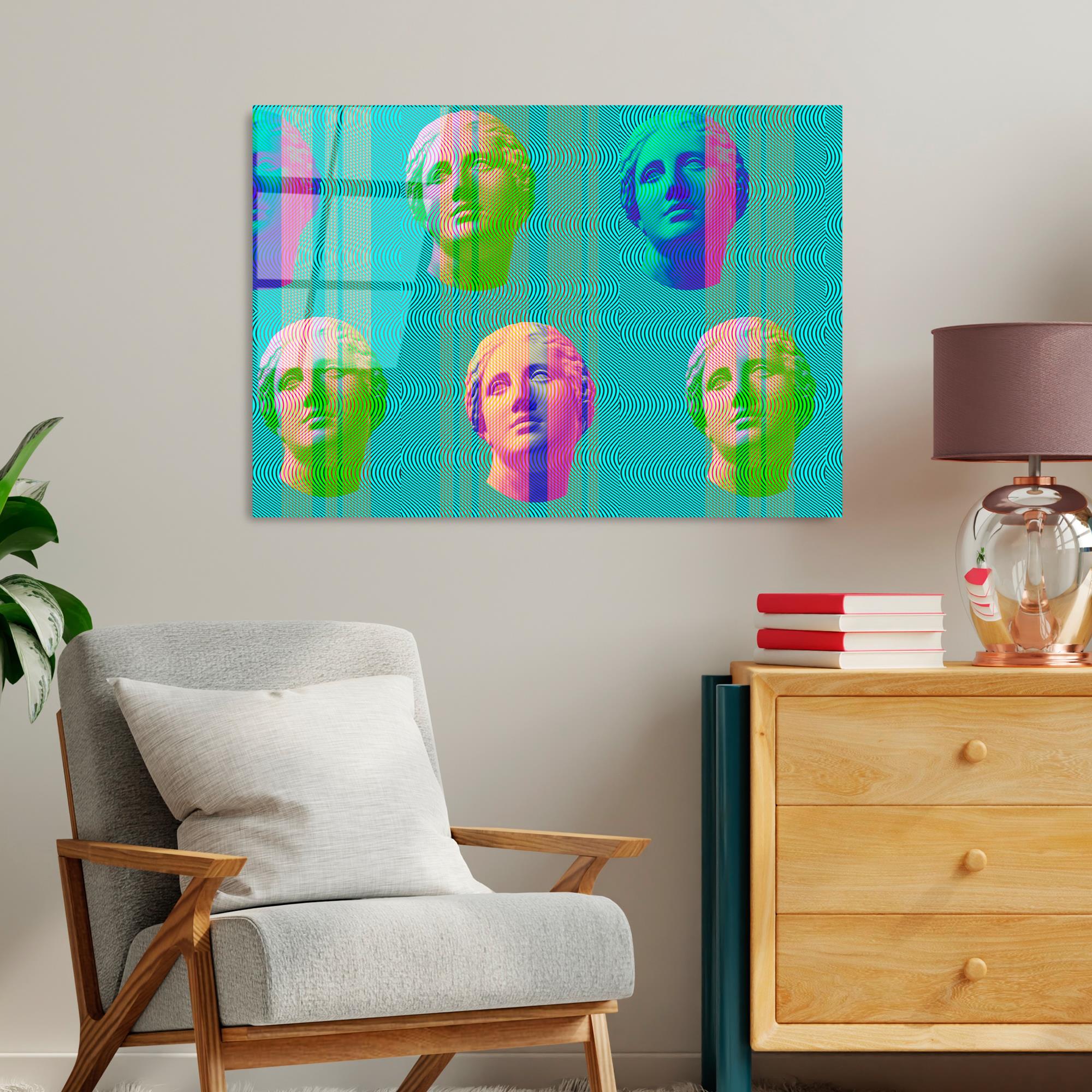 UV-756 Baskılı Cam Dikdörtgen Duvar Tablosu | ByLamp