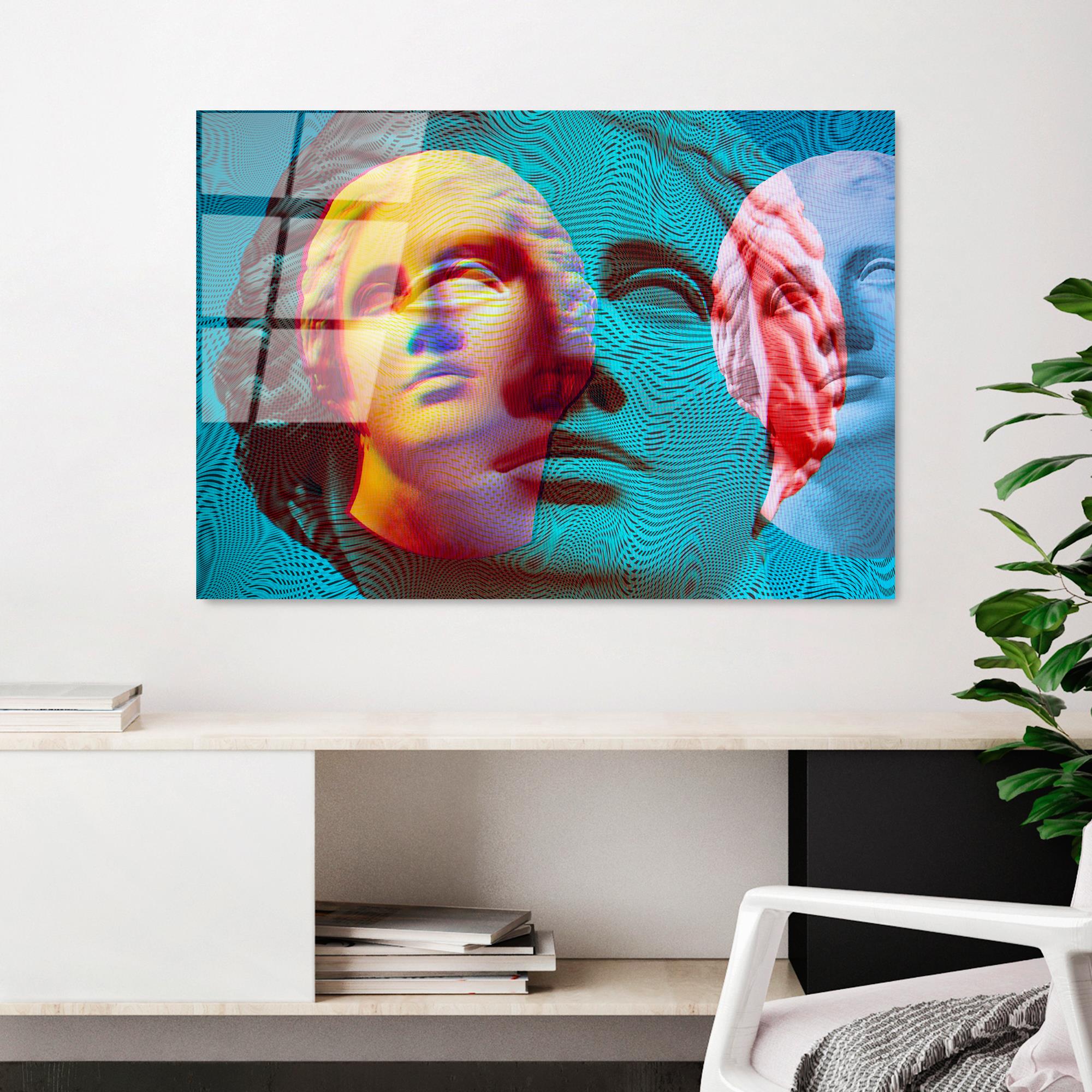 UV-757 Baskılı Cam Dikdörtgen Duvar Tablosu | ByLamp