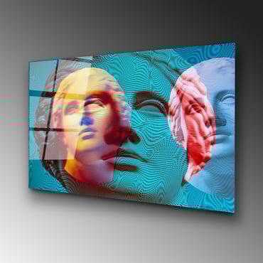 UV-757 Baskılı Cam Dikdörtgen Duvar Tablosu | ByLamp