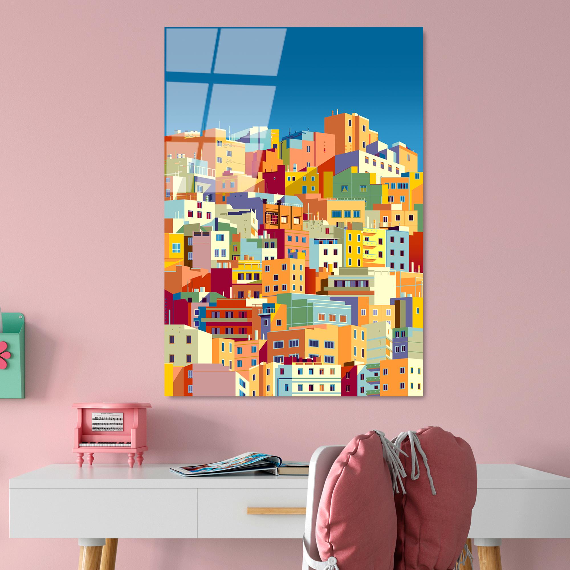 UV-759 Baskılı Cam Dikdörtgen Duvar Tablosu | ByLamp