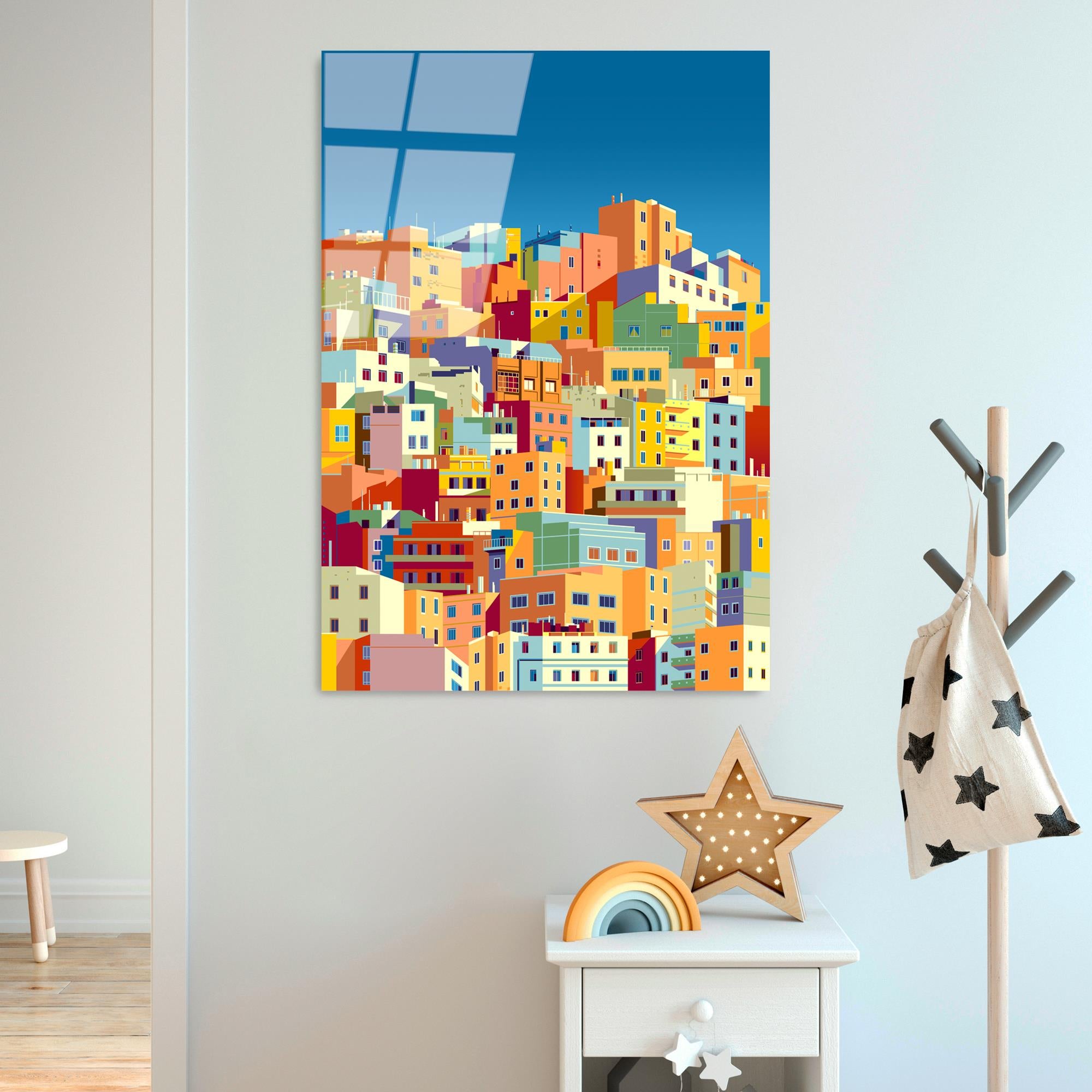 UV-759 Baskılı Cam Dikdörtgen Duvar Tablosu | ByLamp