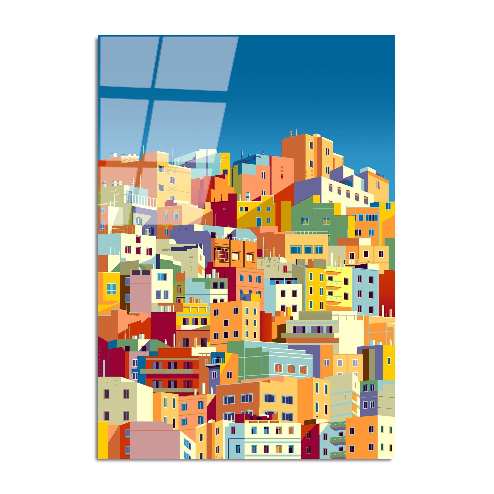 UV-759 Baskılı Cam Dikdörtgen Duvar Tablosu | ByLamp