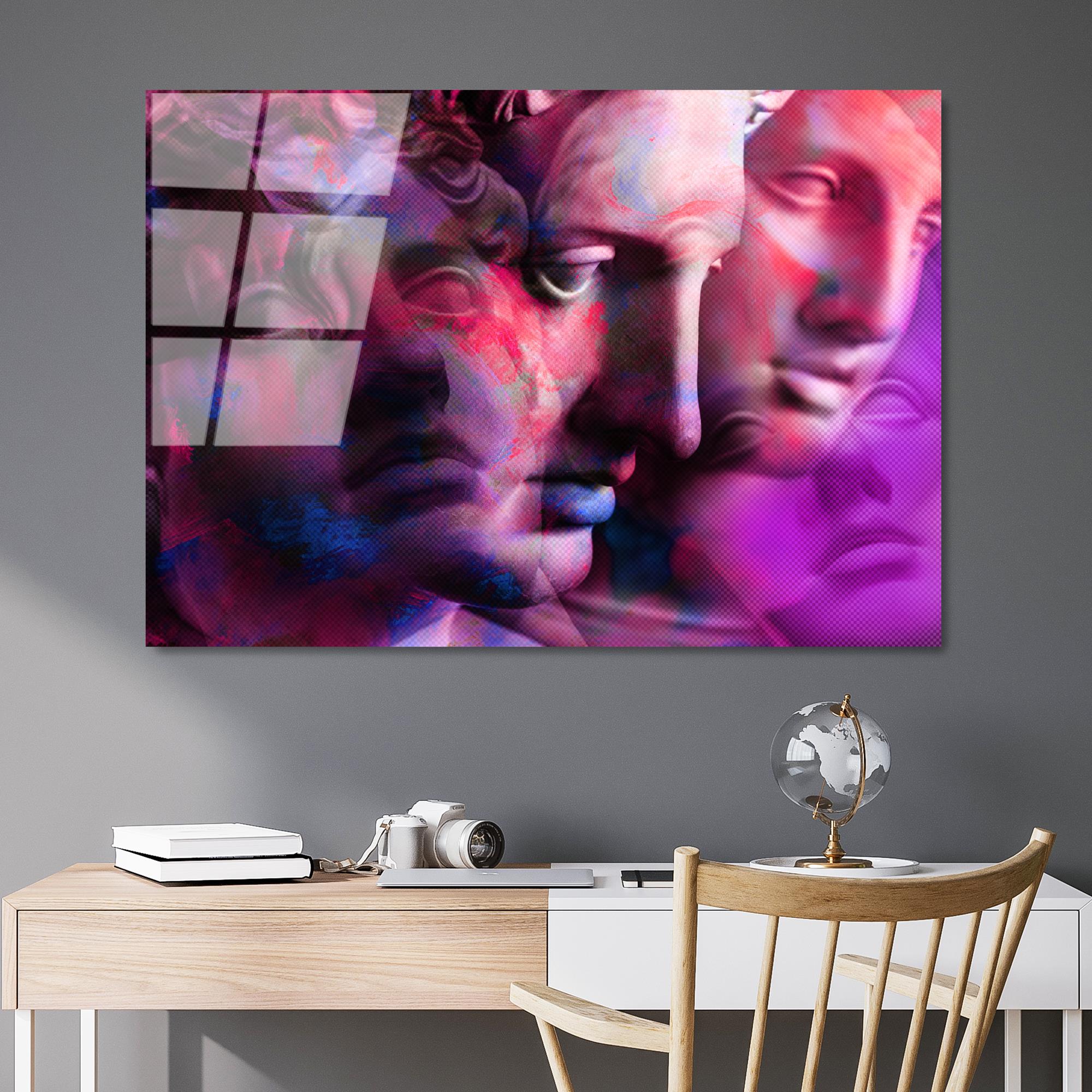 UV-763 Baskılı Cam Dikdörtgen Duvar Tablosu | ByLamp