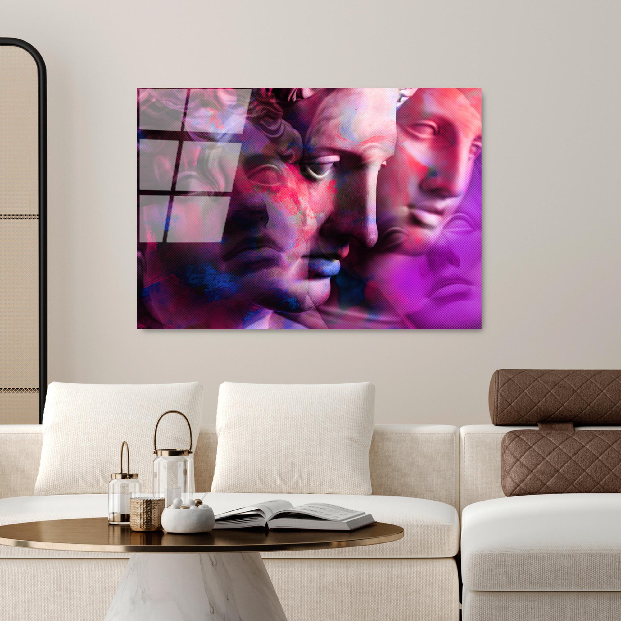 UV-763 Baskılı Cam Dikdörtgen Duvar Tablosu | ByLamp