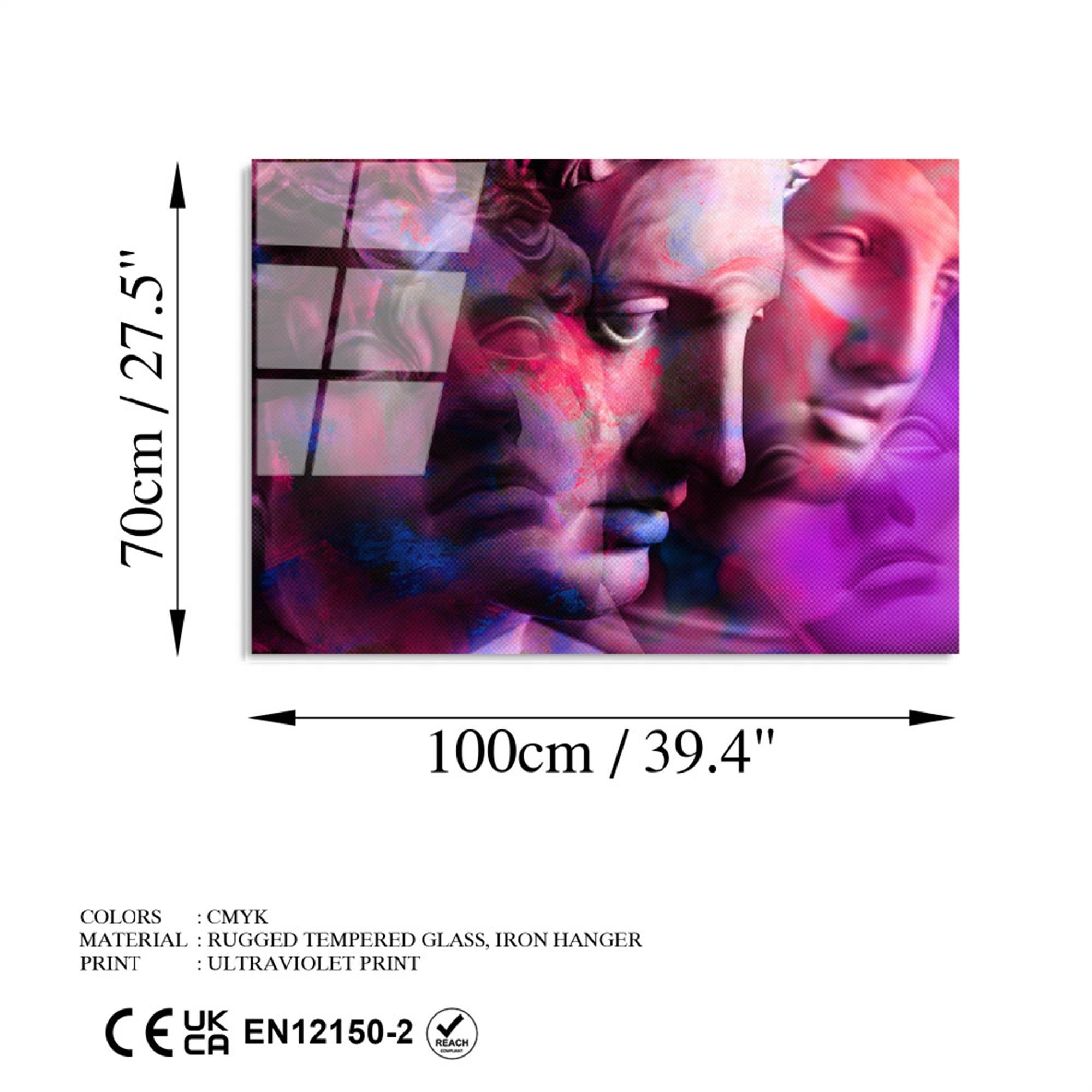 UV-763 Baskılı Cam Dikdörtgen Duvar Tablosu | ByLamp