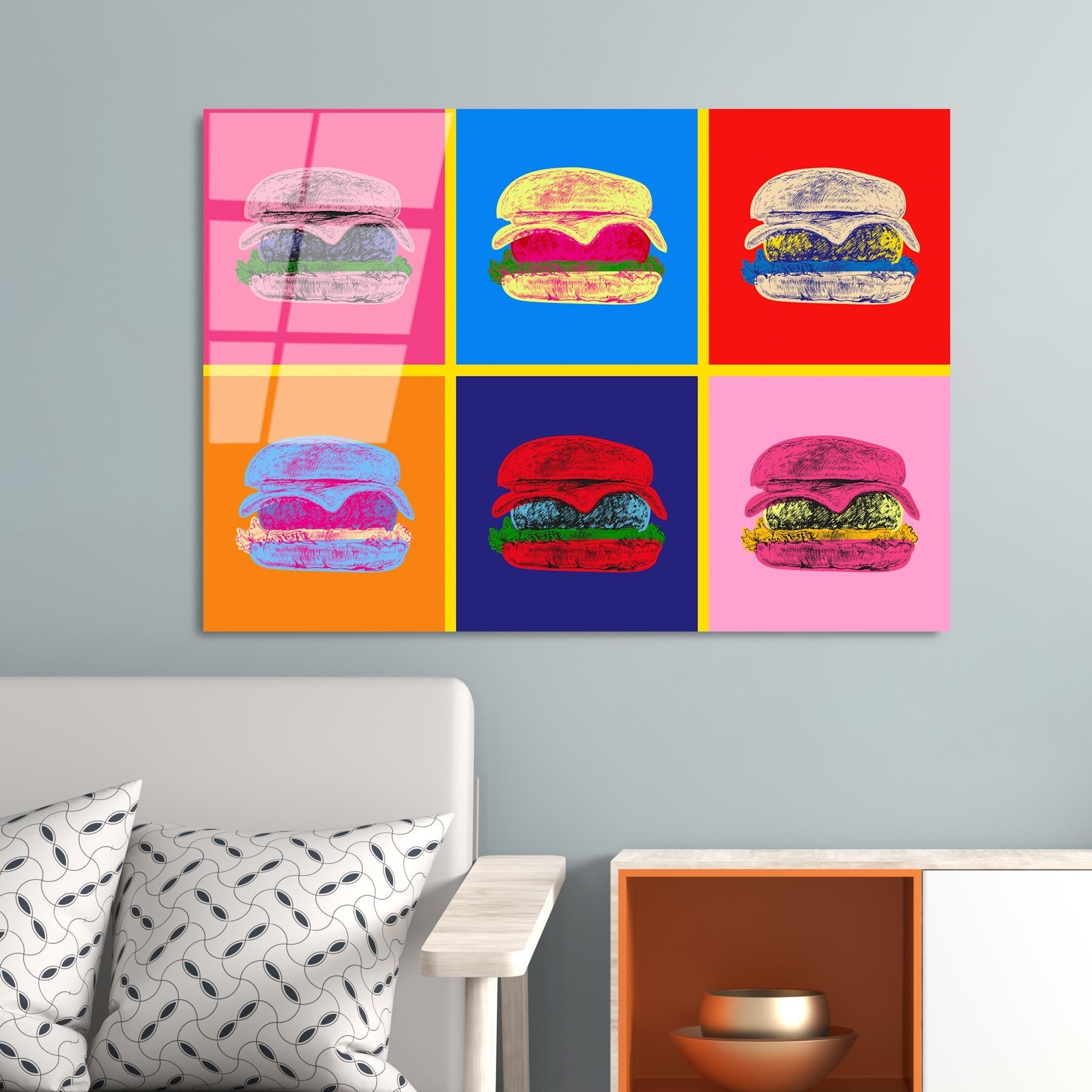 UV-765 Baskılı Cam Dikdörtgen Duvar Tablosu | ByLamp