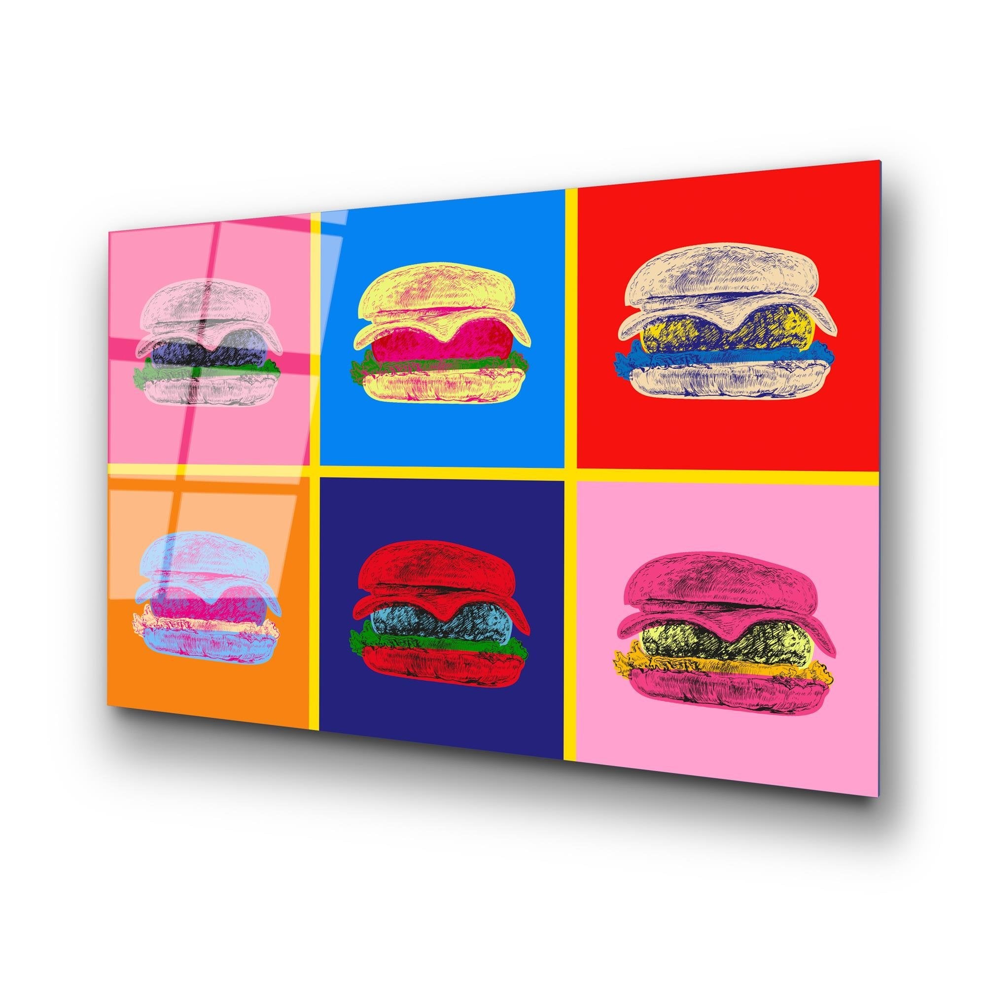 UV-765 Baskılı Cam Dikdörtgen Duvar Tablosu | ByLamp