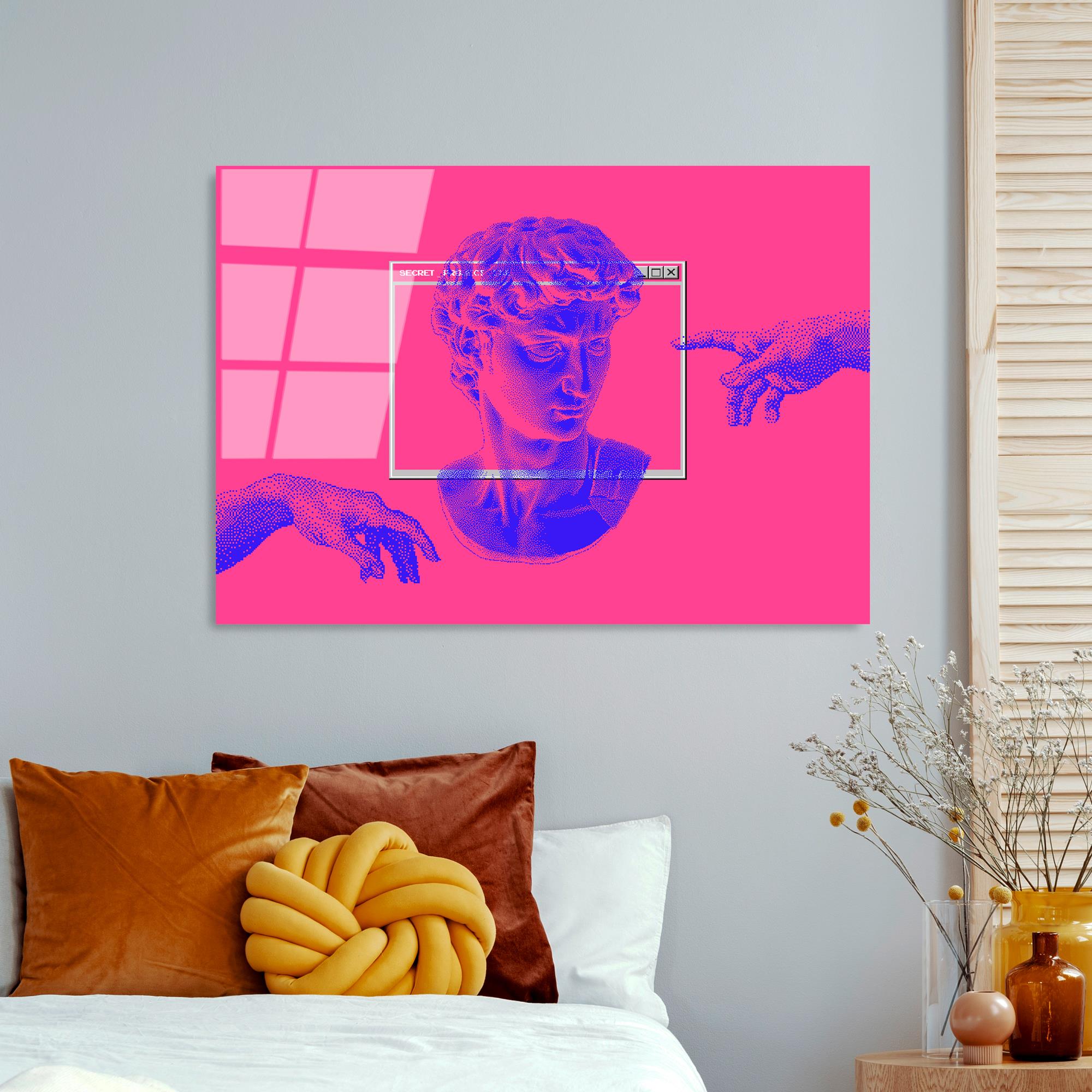 UV-766 Baskılı Cam Dikdörtgen Duvar Tablosu | ByLamp