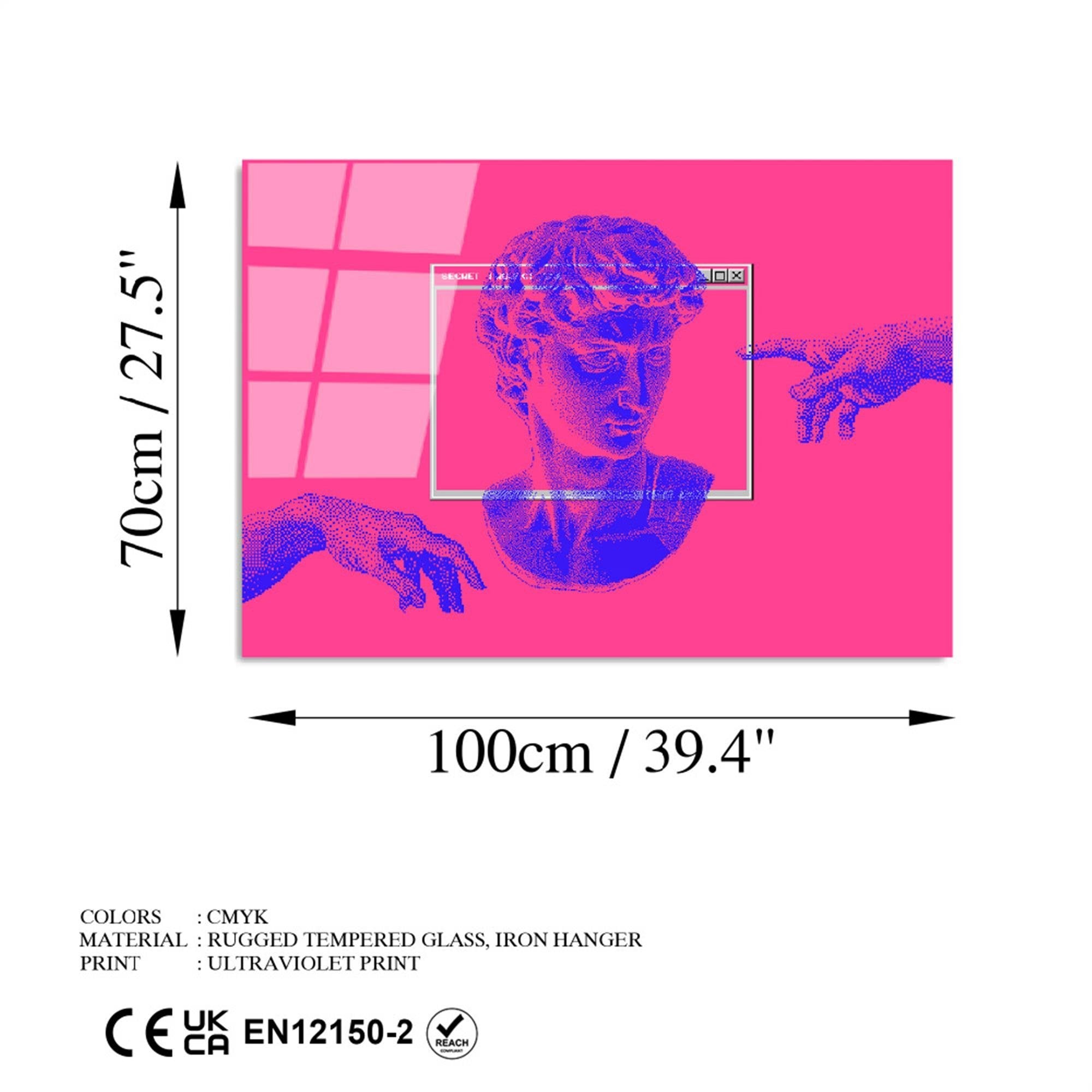 UV-766 Baskılı Cam Dikdörtgen Duvar Tablosu | ByLamp