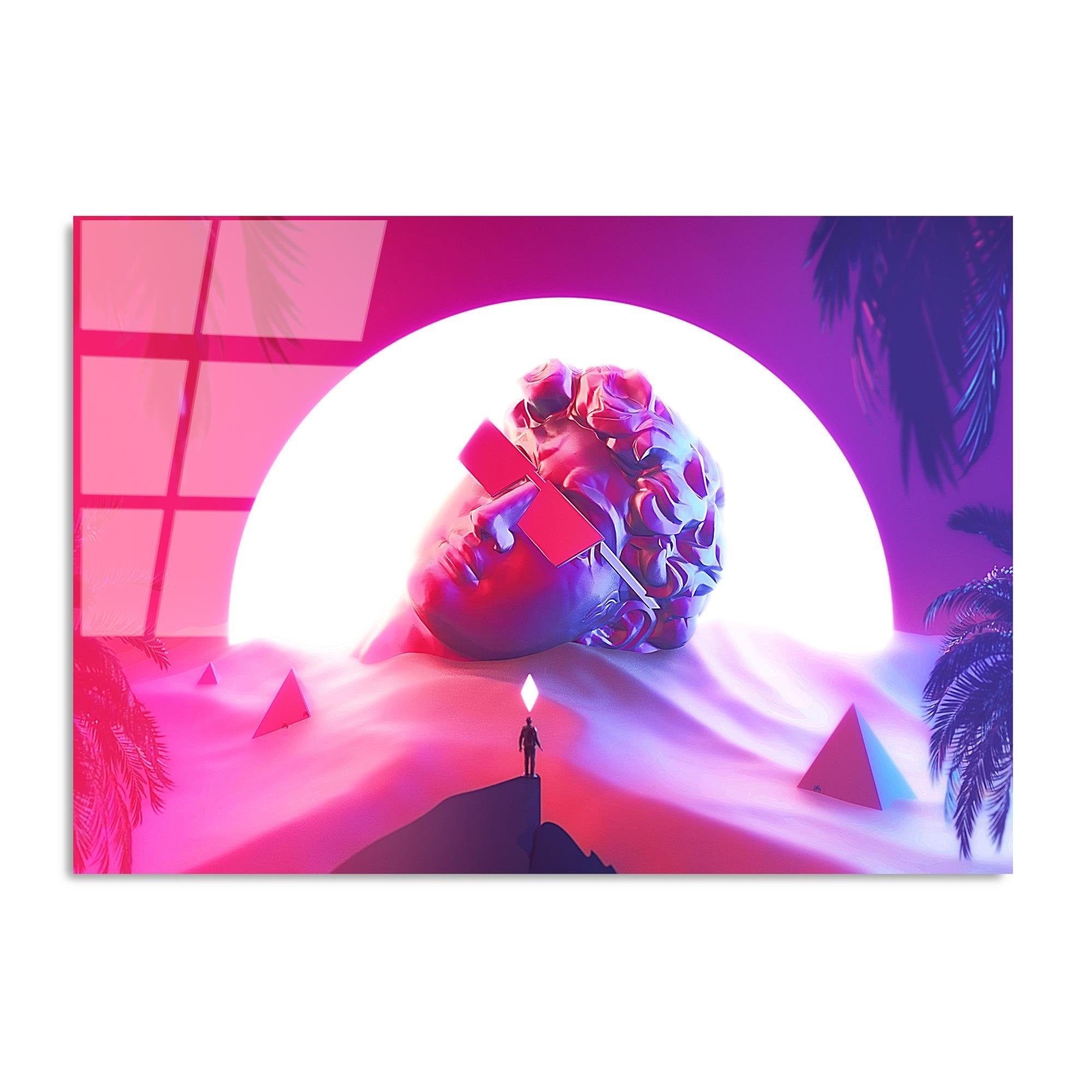 UV-768 Baskılı Cam Dikdörtgen Duvar Tablosu | ByLamp