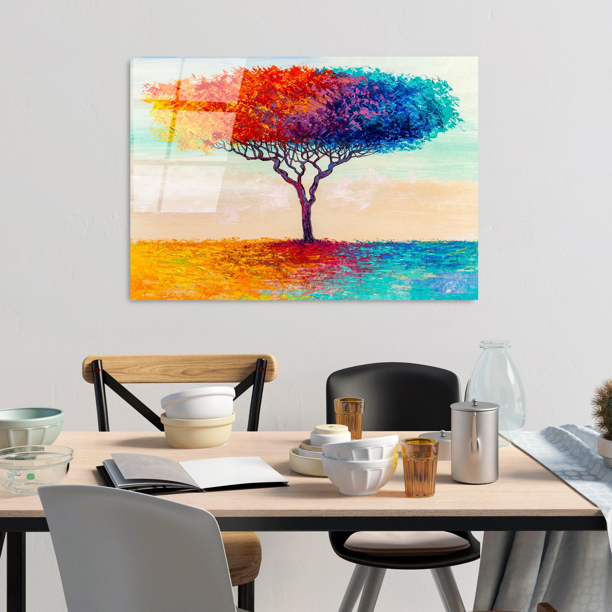 UV-769 Baskılı Cam Dikdörtgen Duvar Tablosu | ByLamp