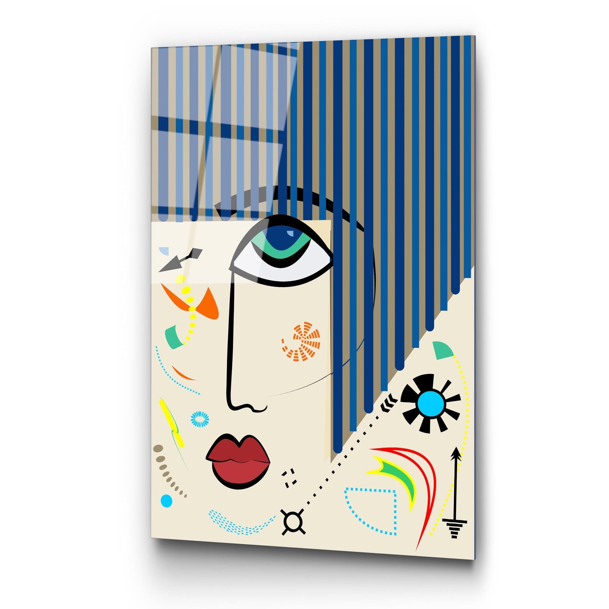 UV-771 Baskılı Cam Dikdörtgen Duvar Tablosu | ByLamp