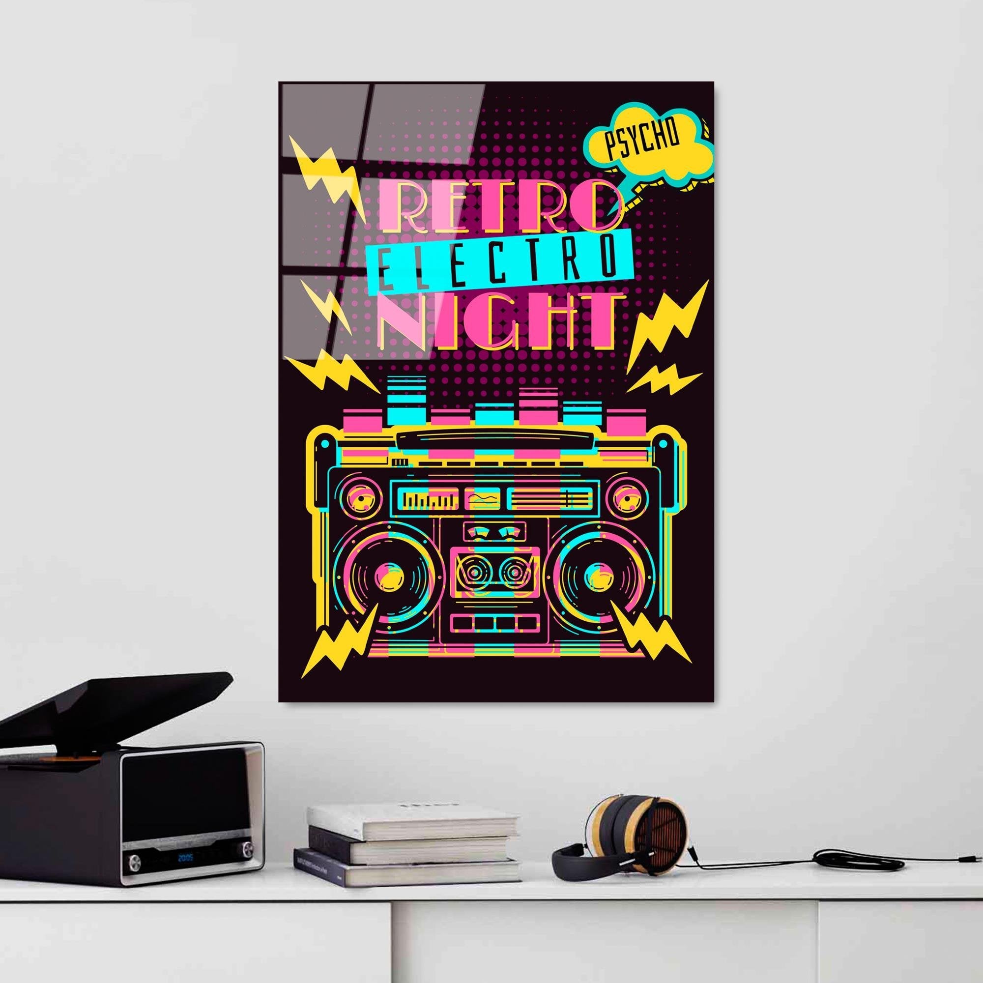 UV-772 Baskılı Cam Dikdörtgen Duvar Tablosu | ByLamp