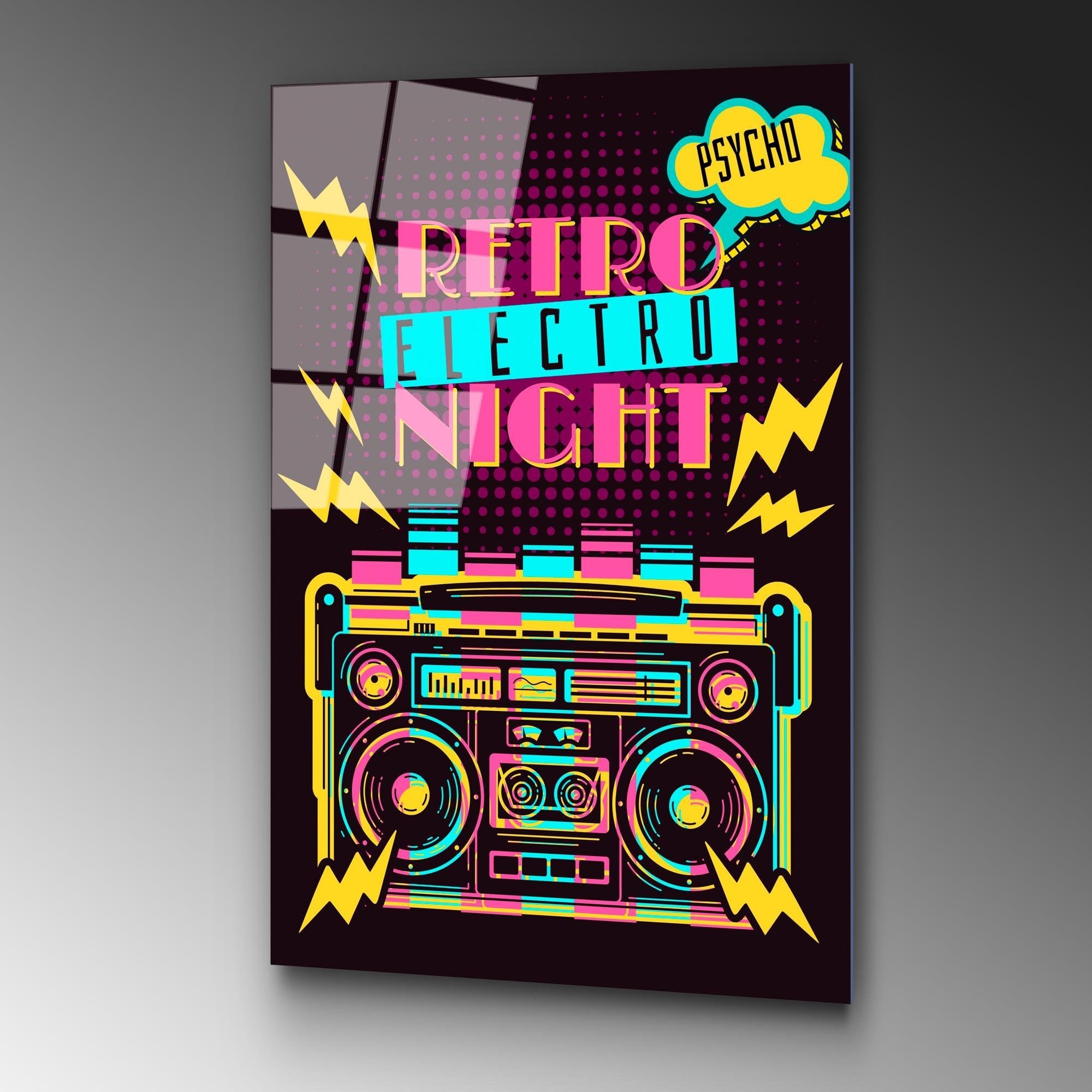 UV-772 Baskılı Cam Dikdörtgen Duvar Tablosu | ByLamp