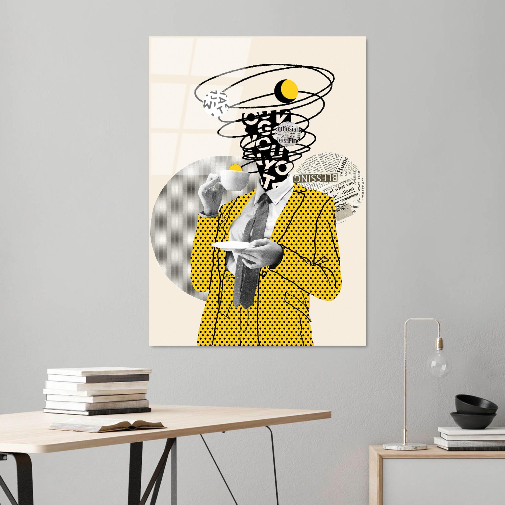 UV-774 Baskılı Cam Dikdörtgen Duvar Tablosu | ByLamp