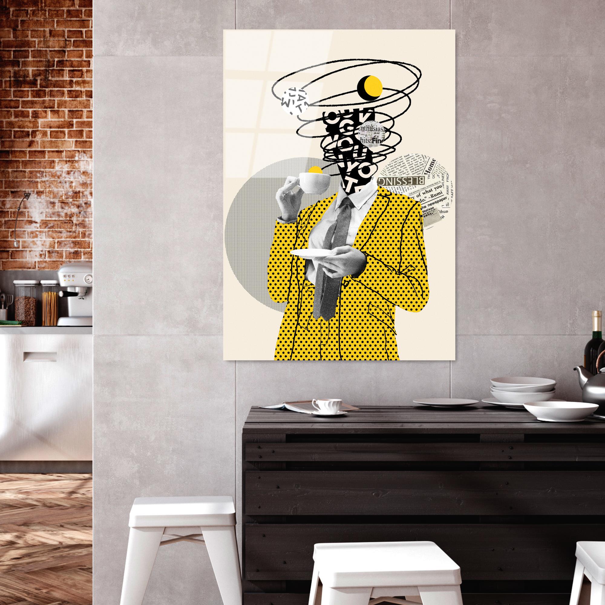 UV-774 Baskılı Cam Dikdörtgen Duvar Tablosu | ByLamp