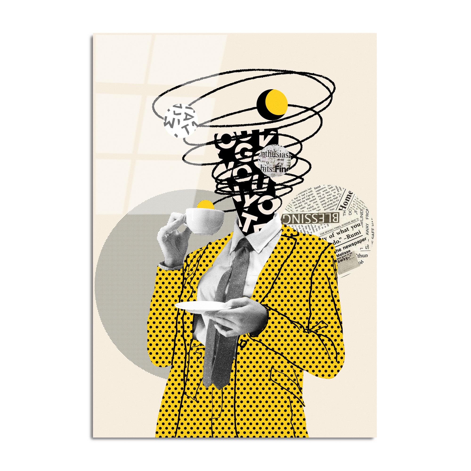 UV-774 Baskılı Cam Dikdörtgen Duvar Tablosu | ByLamp