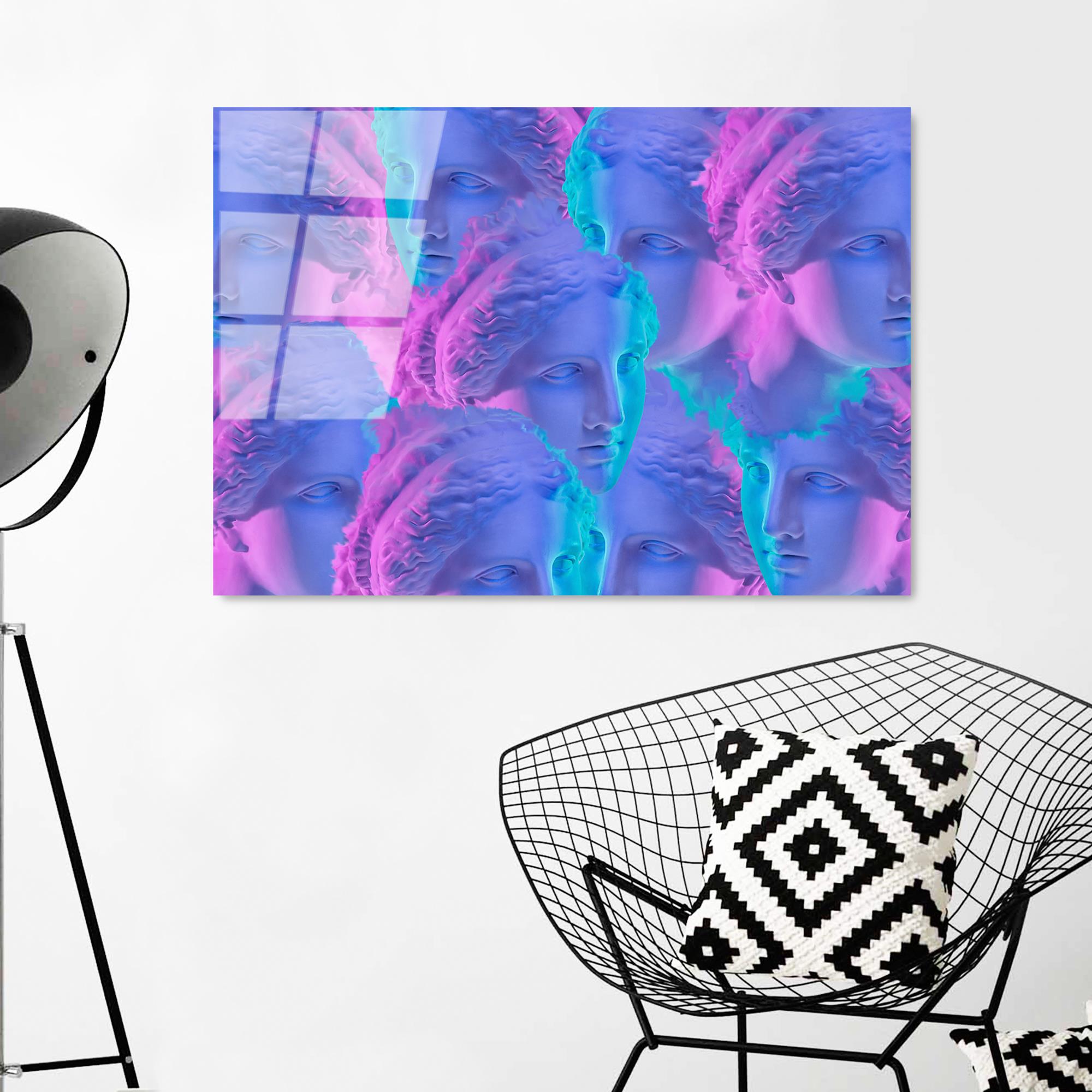 UV-775 Baskılı Cam Dikdörtgen Duvar Tablosu | ByLamp