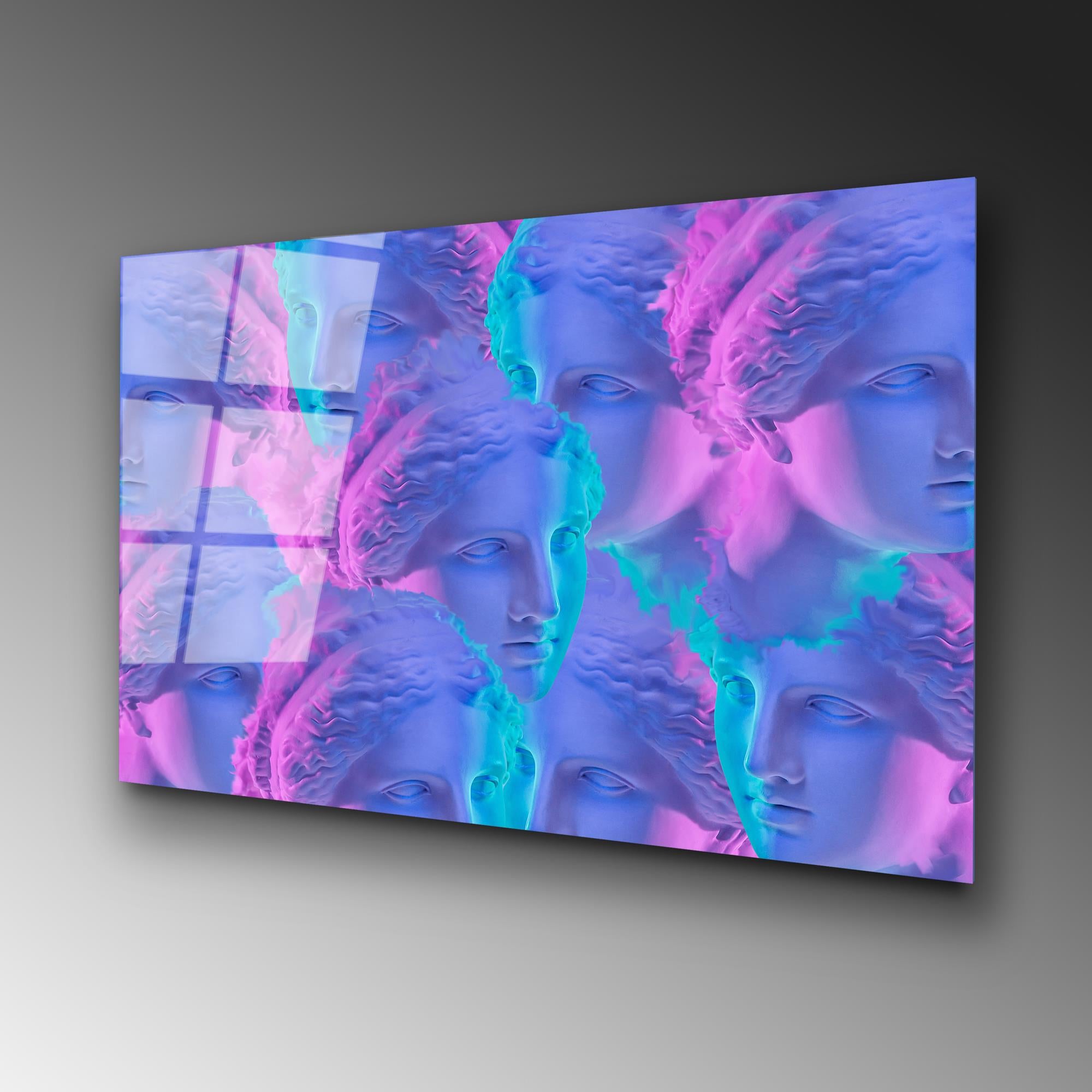 UV-775 Baskılı Cam Dikdörtgen Duvar Tablosu | ByLamp