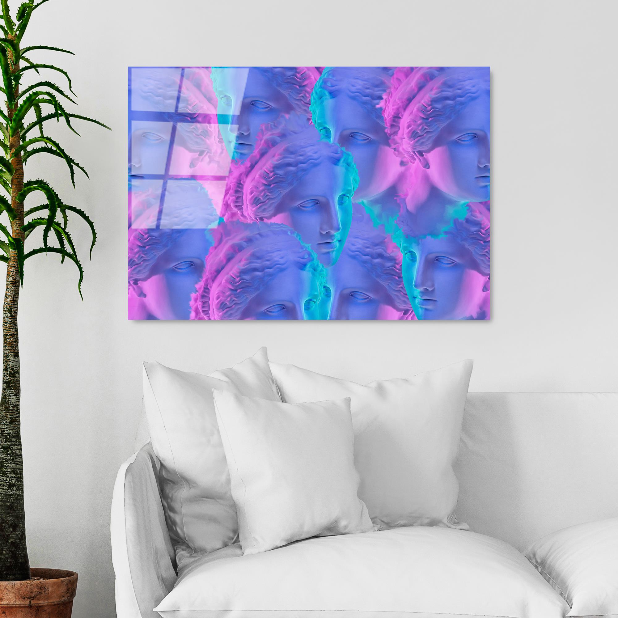 UV-775 Baskılı Cam Dikdörtgen Duvar Tablosu | ByLamp