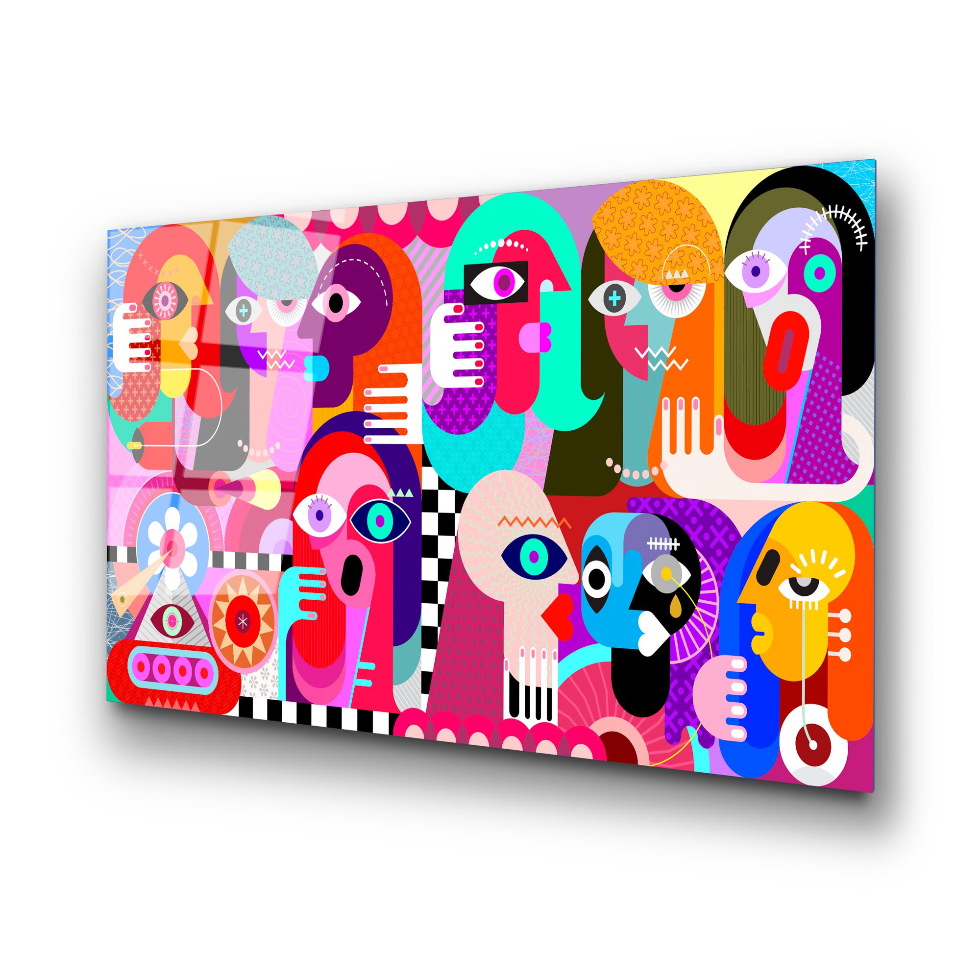 UV-776 Baskılı Cam Dikdörtgen Duvar Tablosu | ByLamp