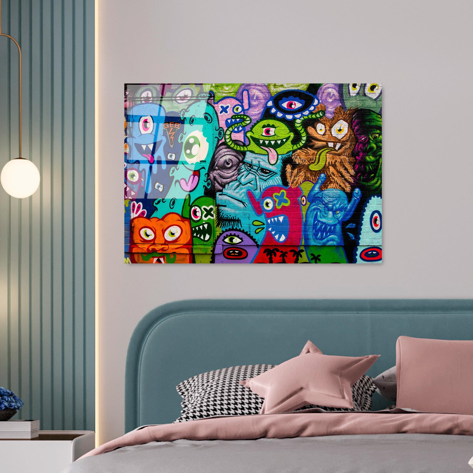 UV-778 Baskılı Cam Dikdörtgen Duvar Tablosu | ByLamp