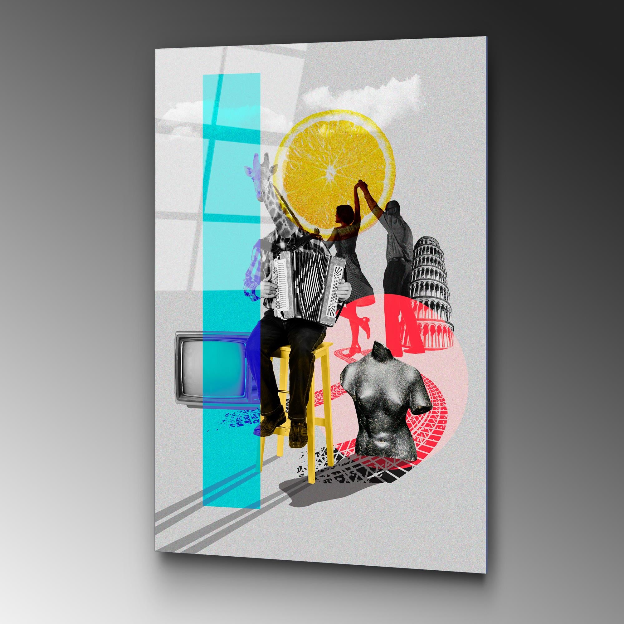 UV-779 Baskılı Cam Dikdörtgen Duvar Tablosu | ByLamp