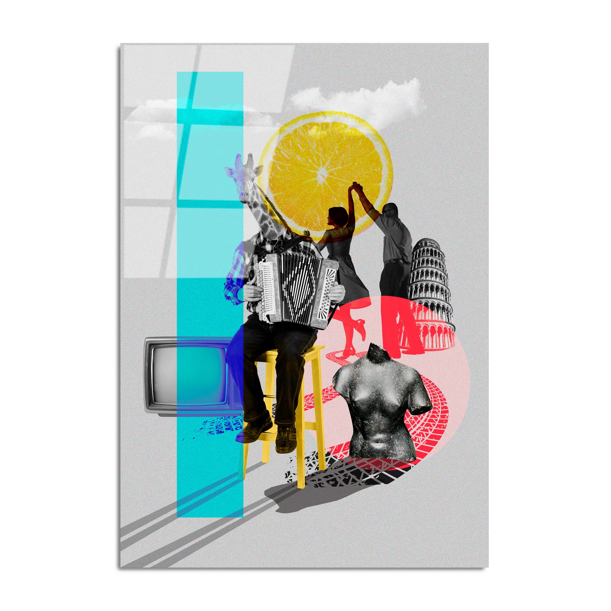 UV-779 Baskılı Cam Dikdörtgen Duvar Tablosu | ByLamp