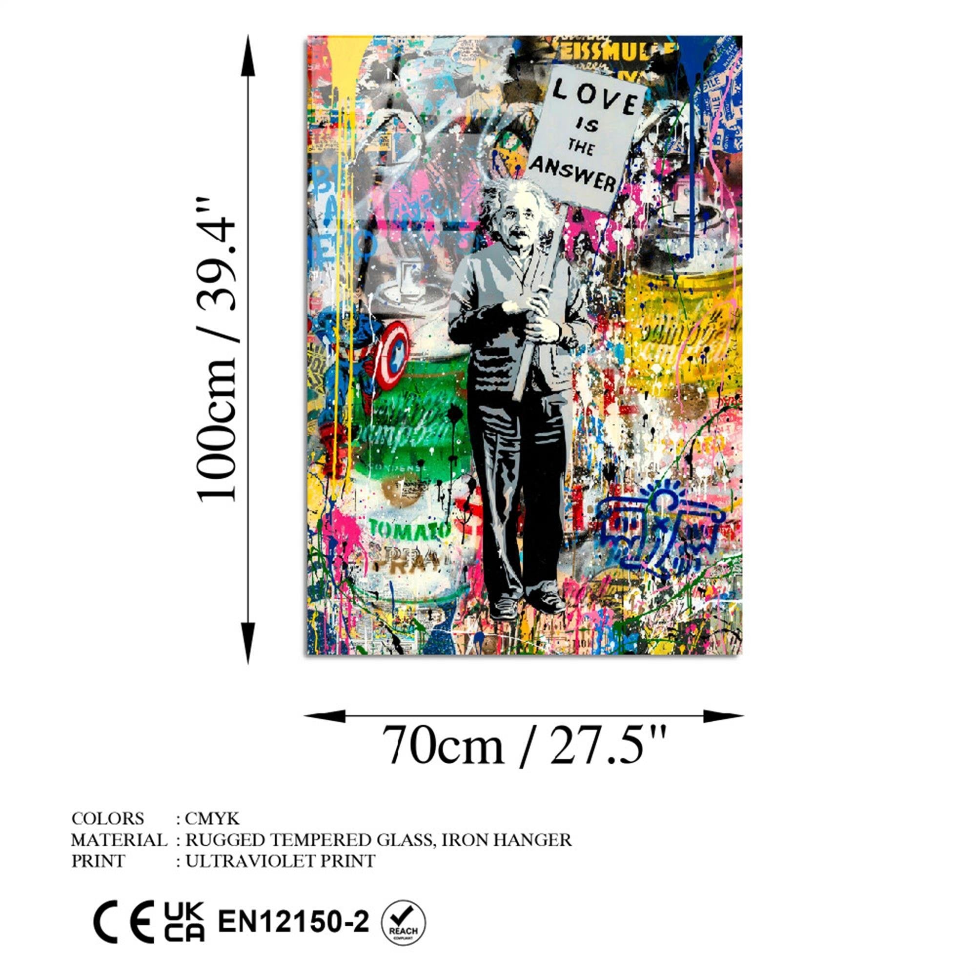 UV-781 Baskılı Cam Dikdörtgen Duvar Tablosu | ByLamp