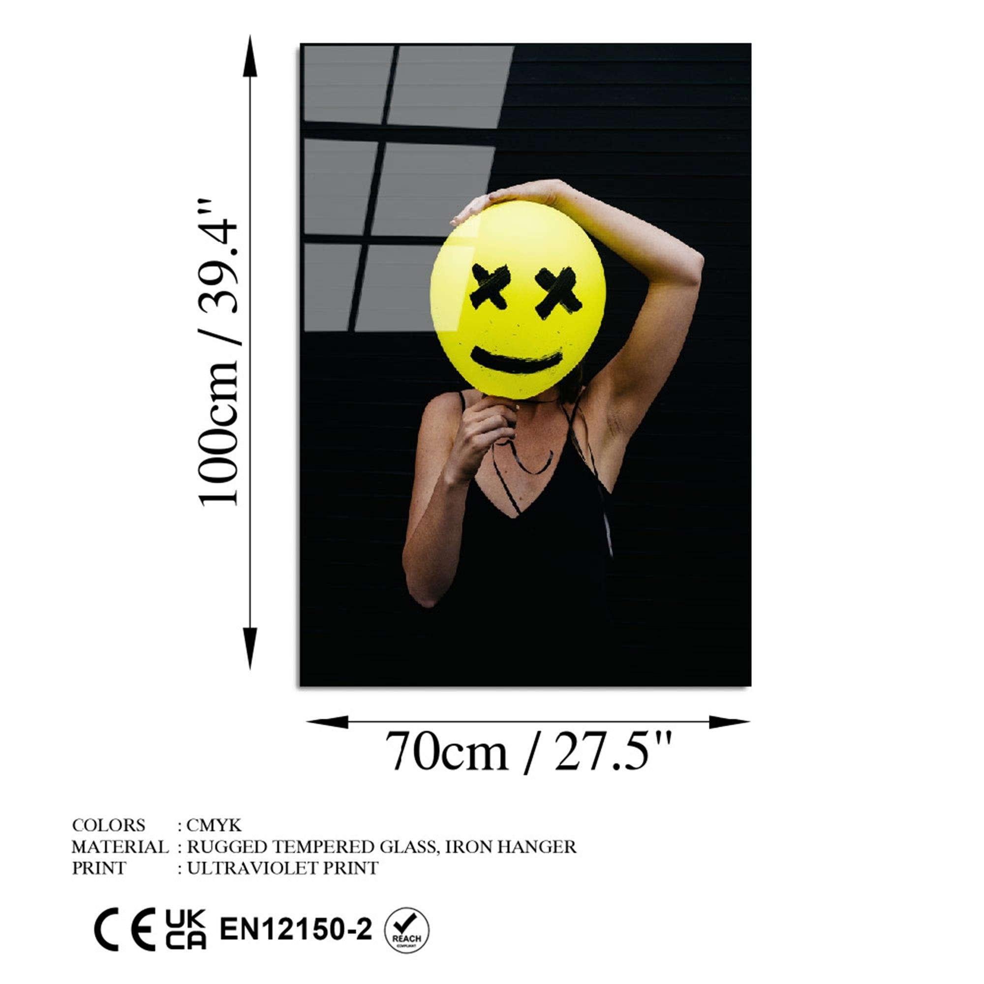 UV-783 Baskılı Cam Dikdörtgen Duvar Tablosu | ByLamp