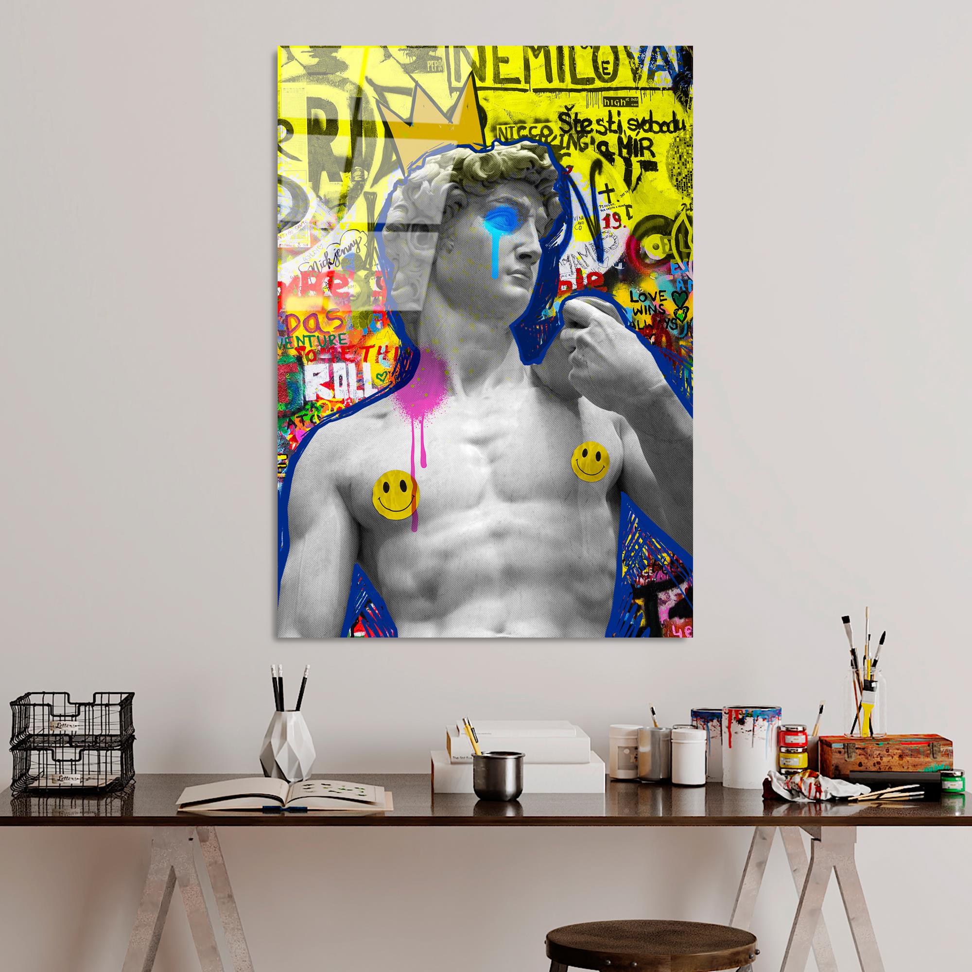 UV-784 Baskılı Cam Dikdörtgen Duvar Tablosu | ByLamp