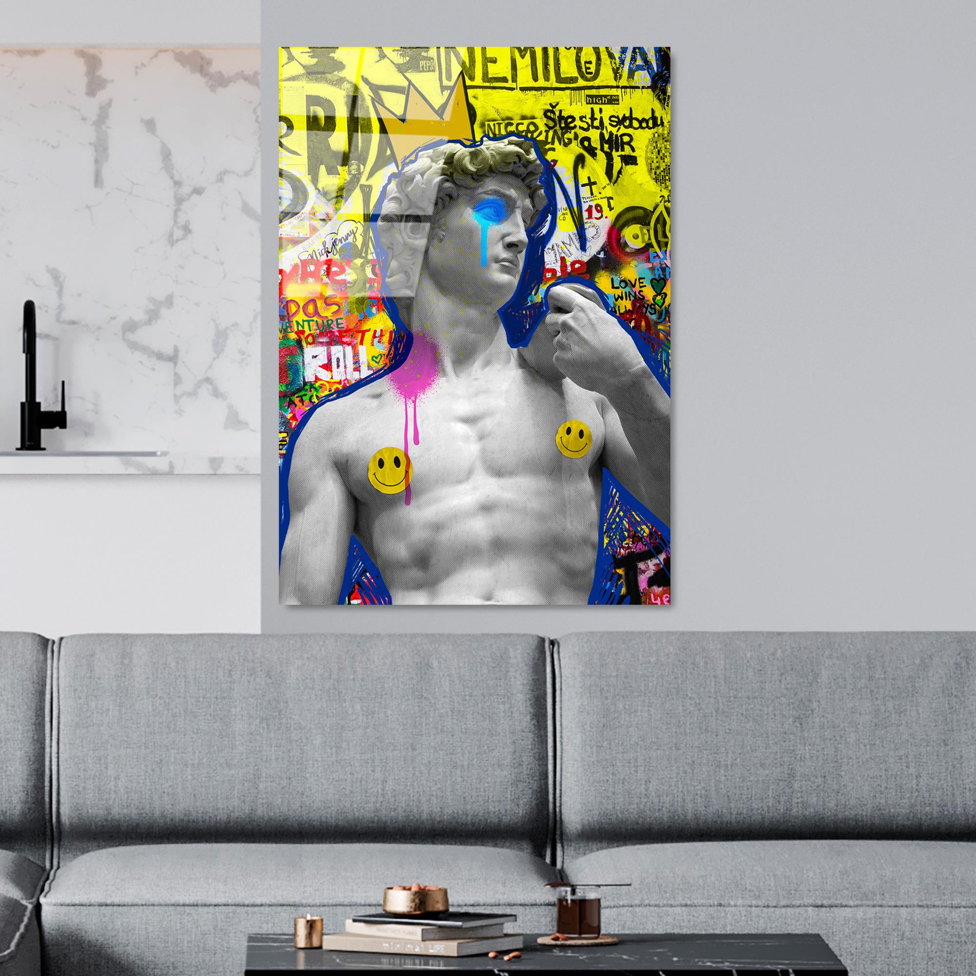 UV-784 Baskılı Cam Dikdörtgen Duvar Tablosu | ByLamp