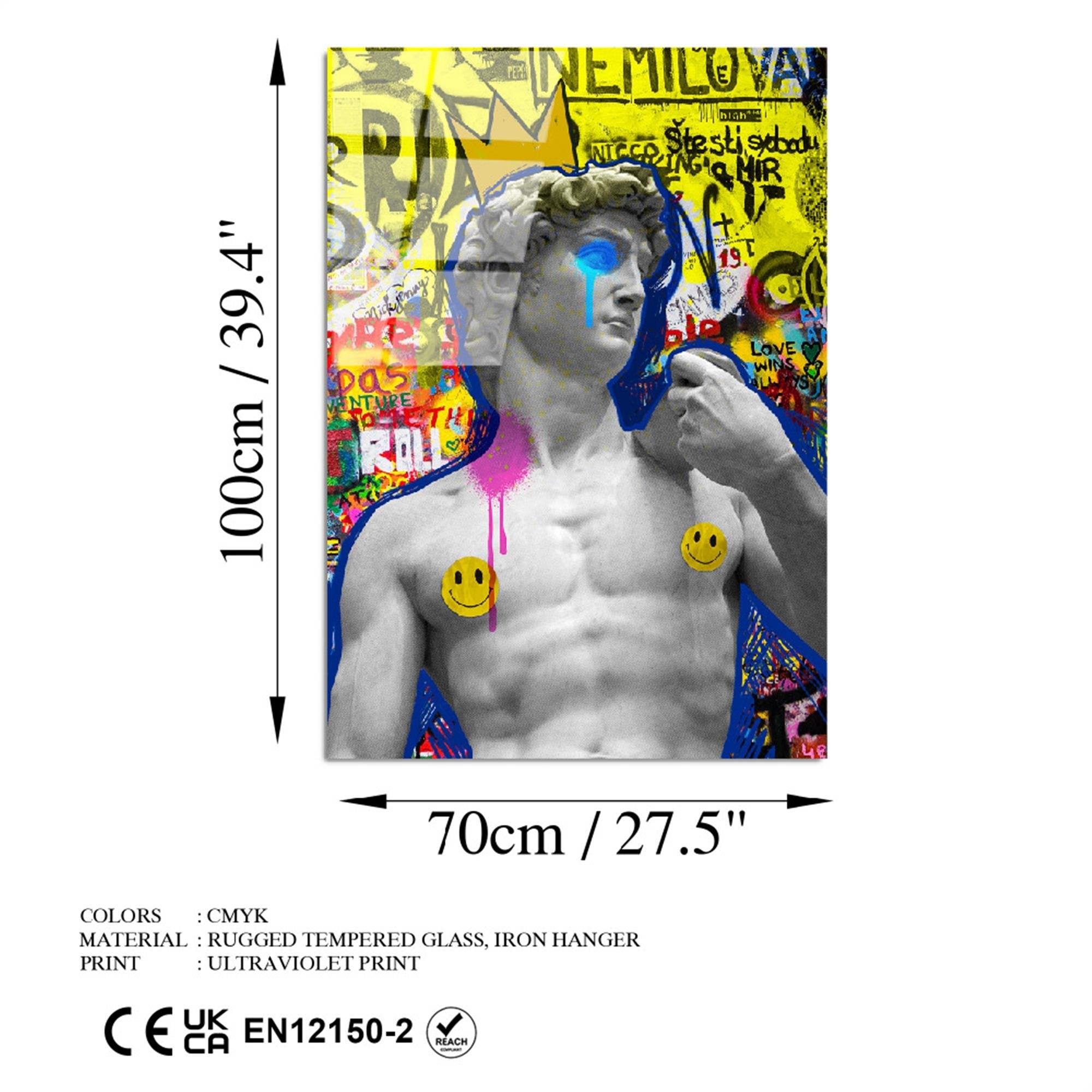 UV-784 Baskılı Cam Dikdörtgen Duvar Tablosu | ByLamp