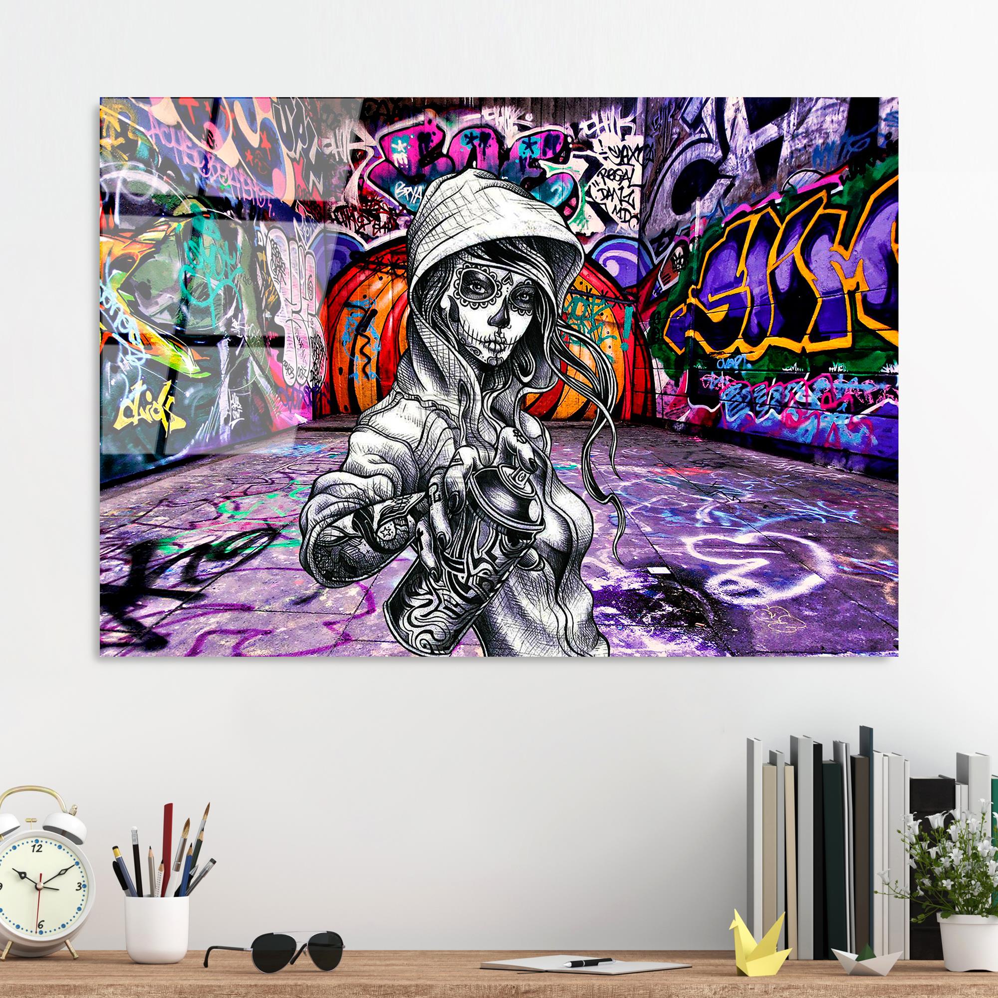 UV-786 Baskılı Cam Dikdörtgen Duvar Tablosu | ByLamp