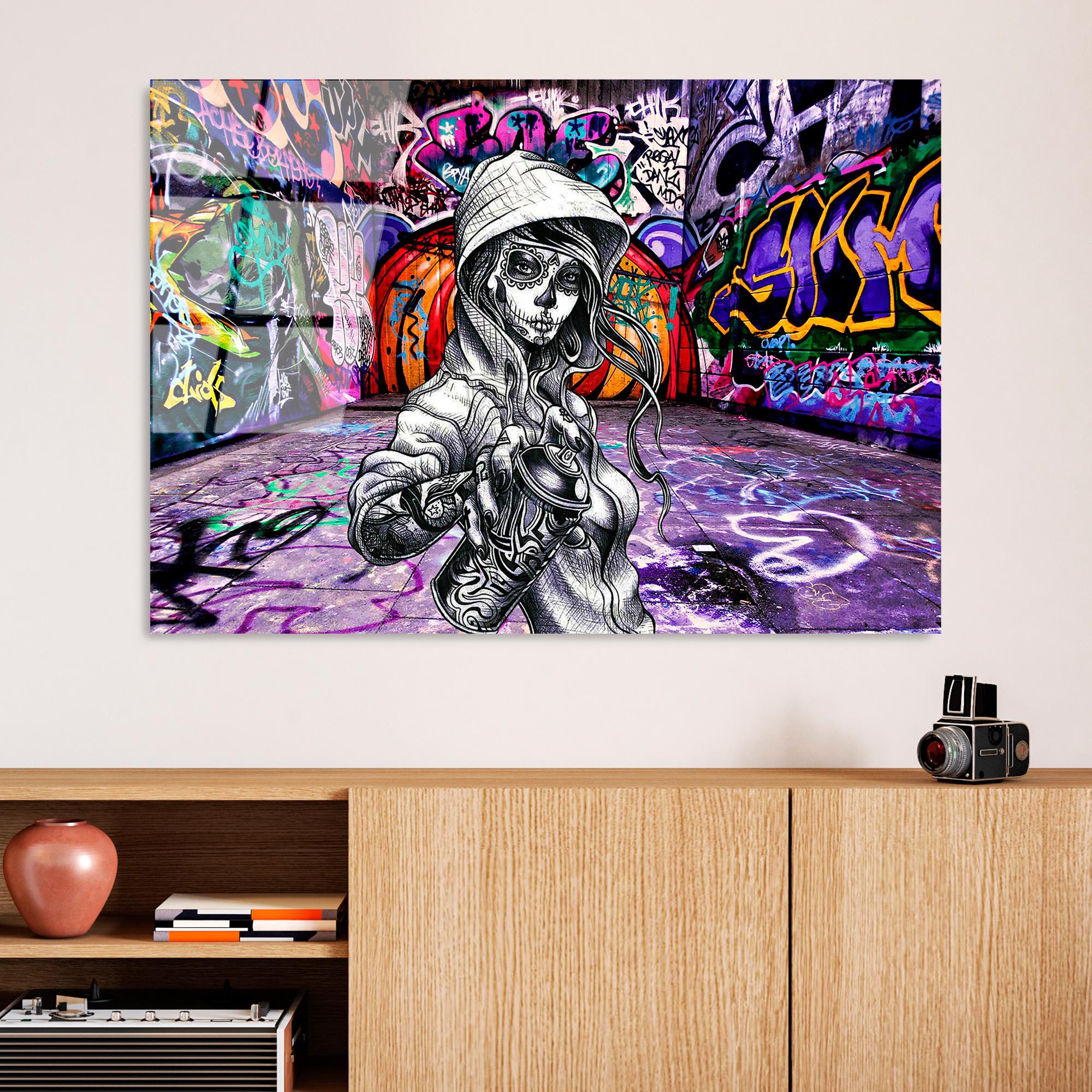 UV-786 Baskılı Cam Dikdörtgen Duvar Tablosu | ByLamp