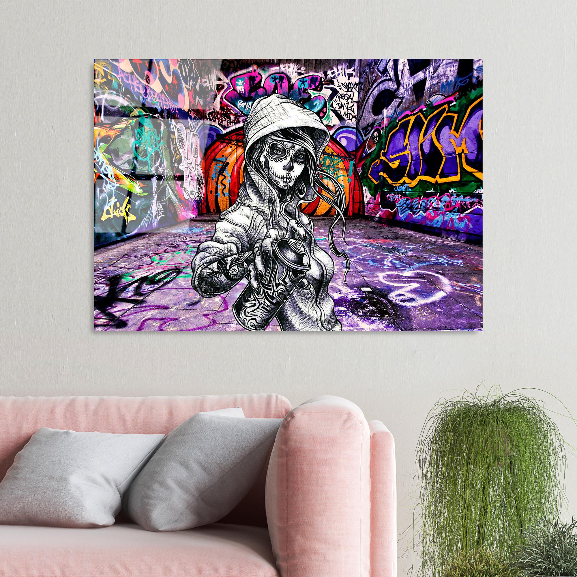 UV-786 Baskılı Cam Dikdörtgen Duvar Tablosu | ByLamp