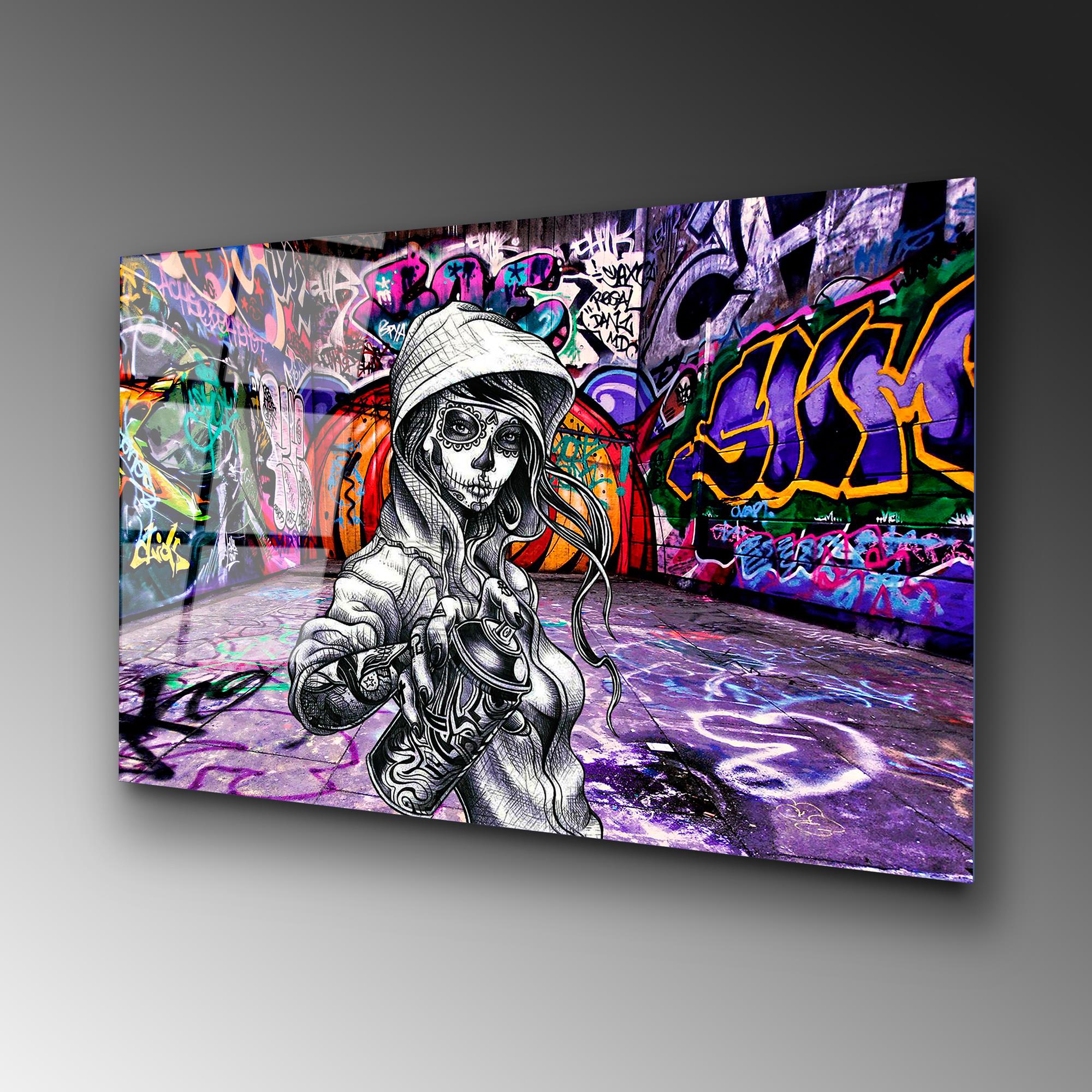 UV-786 Baskılı Cam Dikdörtgen Duvar Tablosu | ByLamp