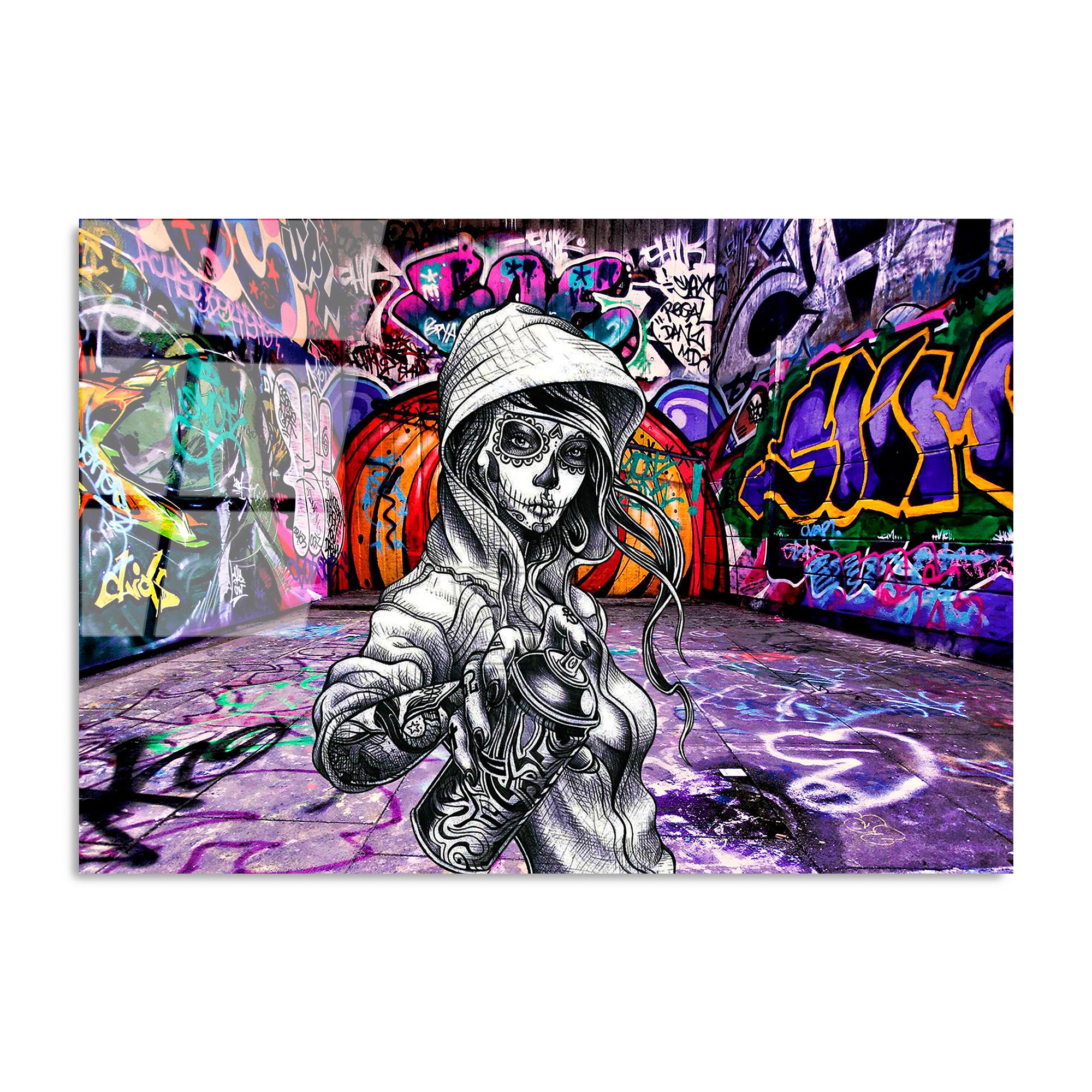 UV-786 Baskılı Cam Dikdörtgen Duvar Tablosu | ByLamp