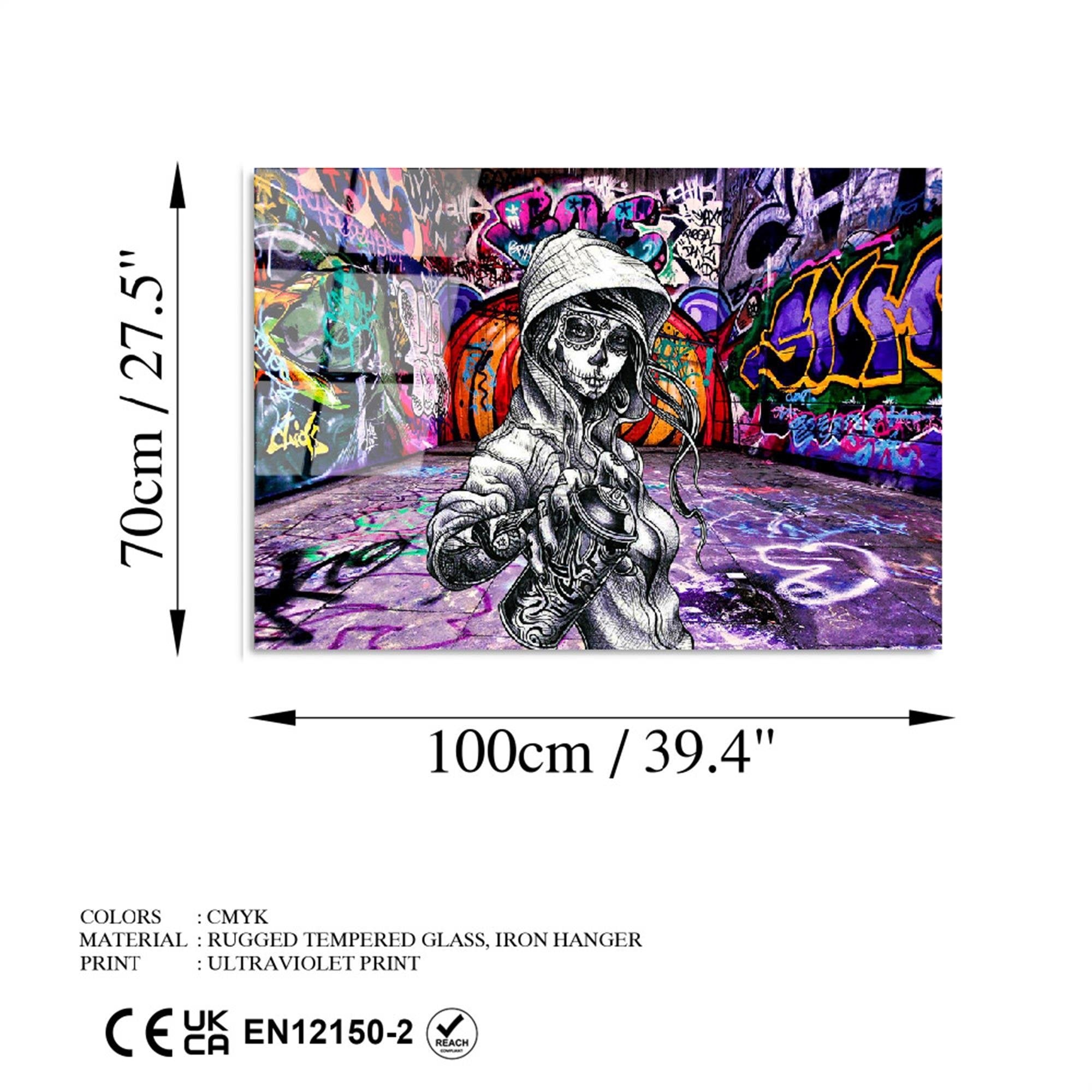 UV-786 Baskılı Cam Dikdörtgen Duvar Tablosu | ByLamp