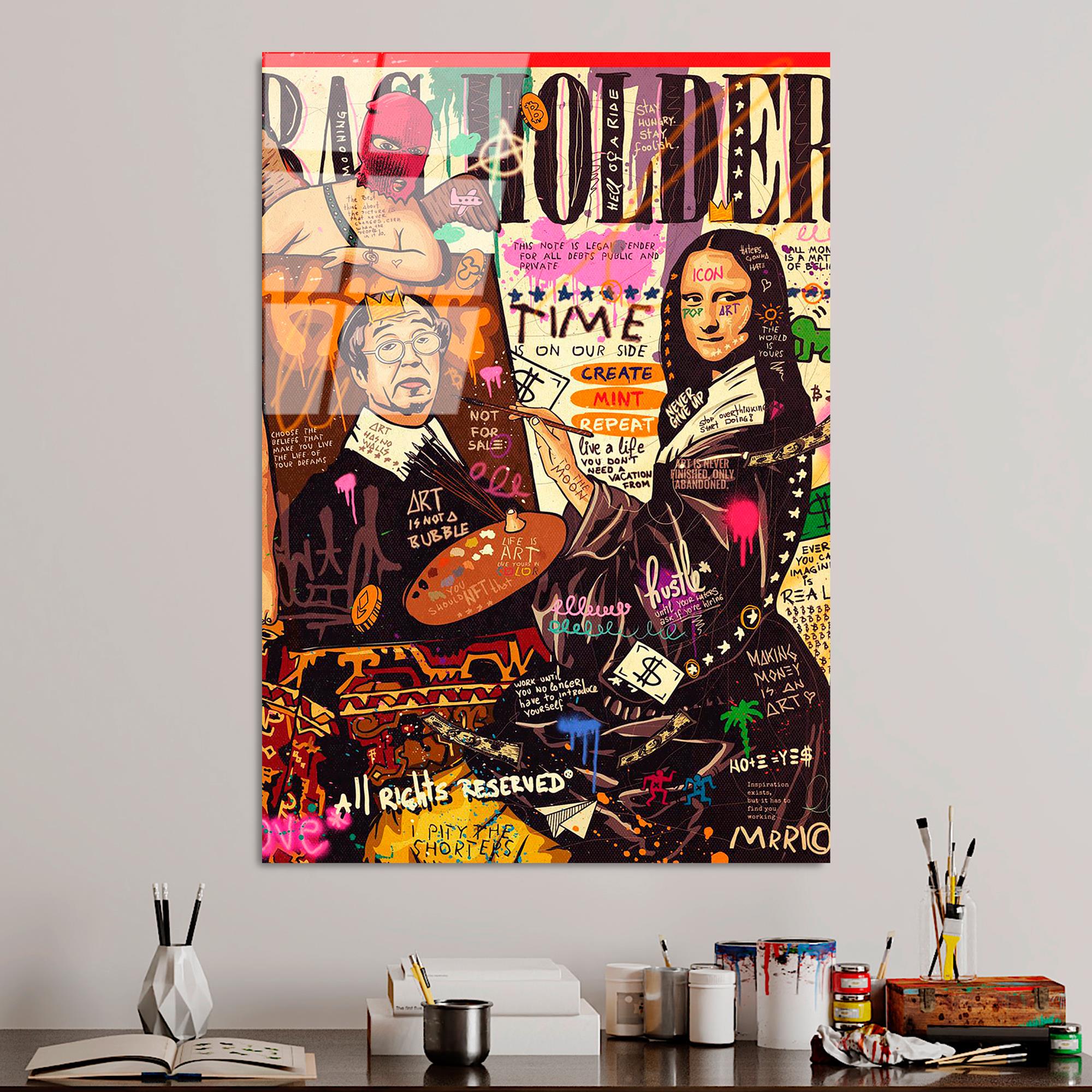 UV-787 Baskılı Cam Dikdörtgen Duvar Tablosu | ByLamp