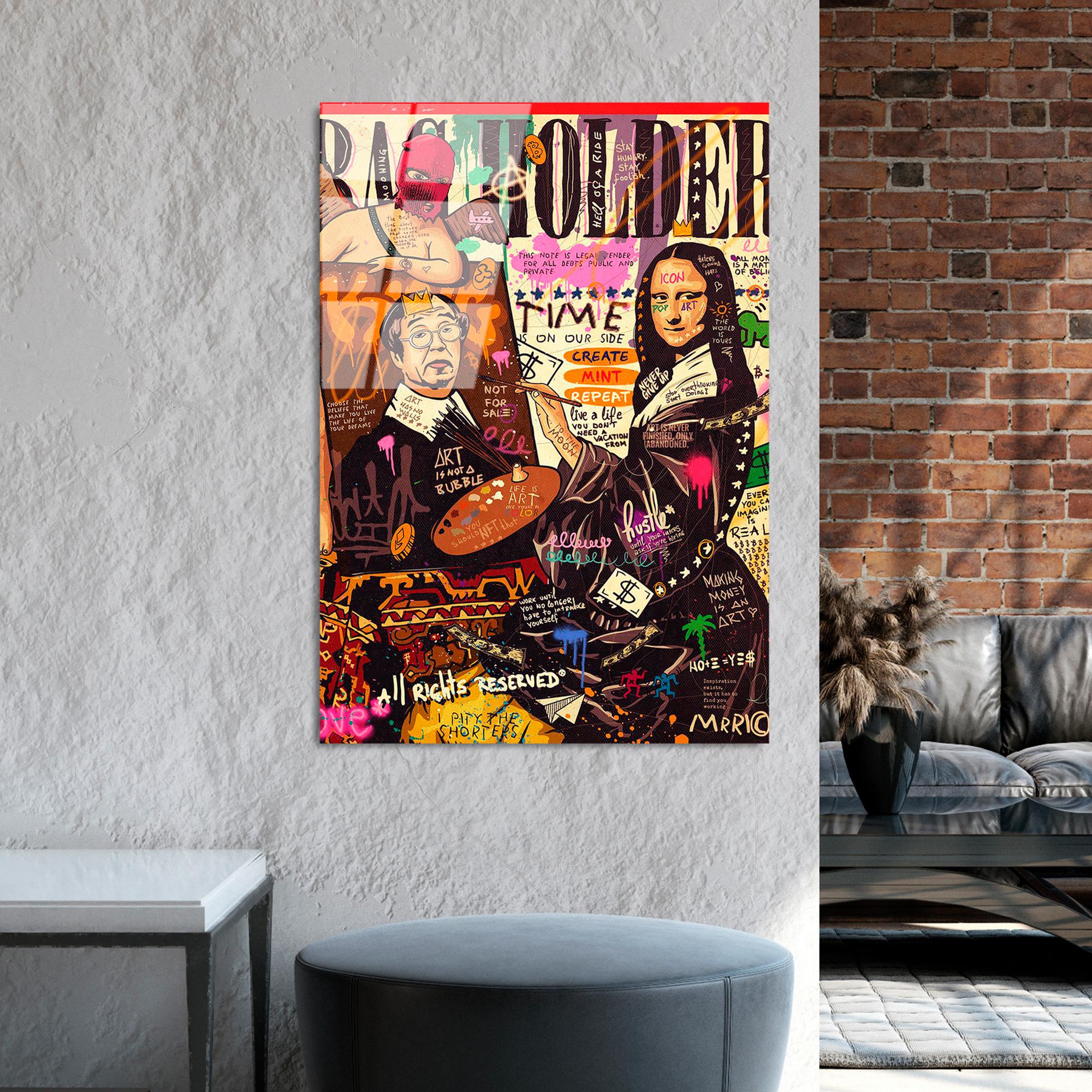 UV-787 Baskılı Cam Dikdörtgen Duvar Tablosu | ByLamp