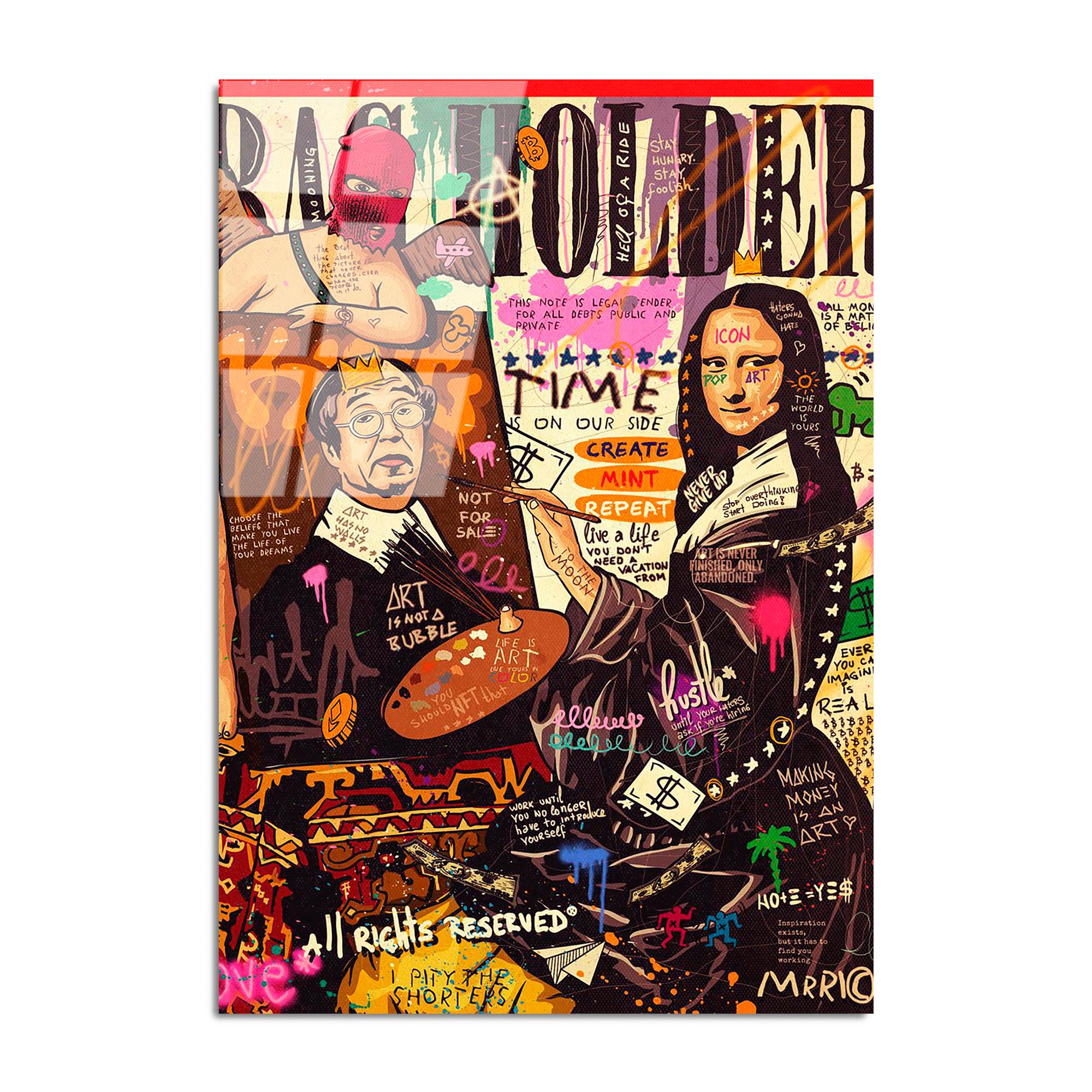 UV-787 Baskılı Cam Dikdörtgen Duvar Tablosu | ByLamp