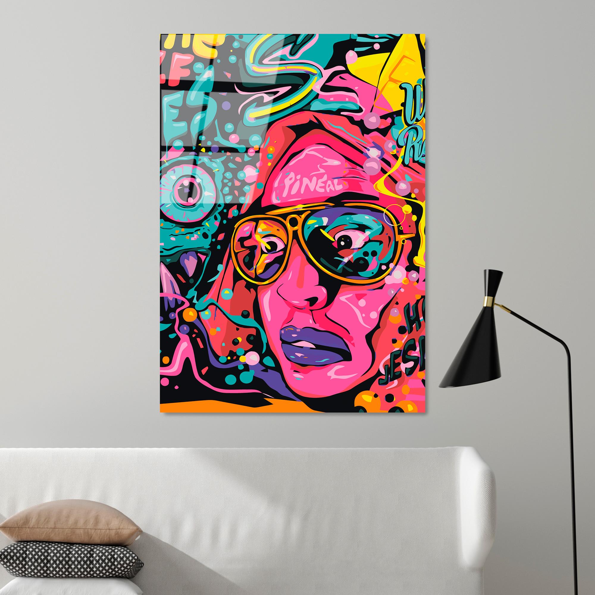 UV-790 Baskılı Cam Dikdörtgen Duvar Tablosu | ByLamp