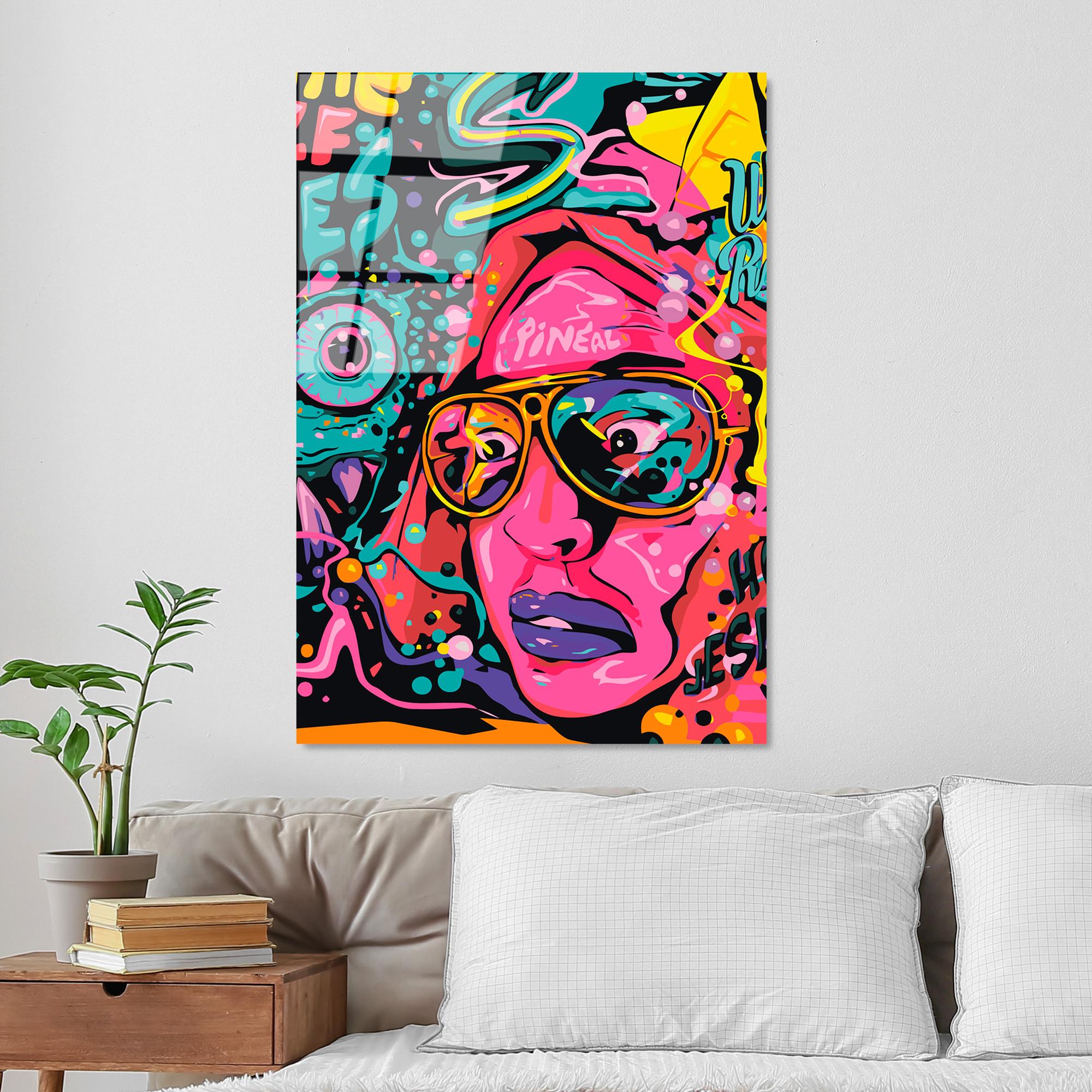 UV-790 Baskılı Cam Dikdörtgen Duvar Tablosu | ByLamp